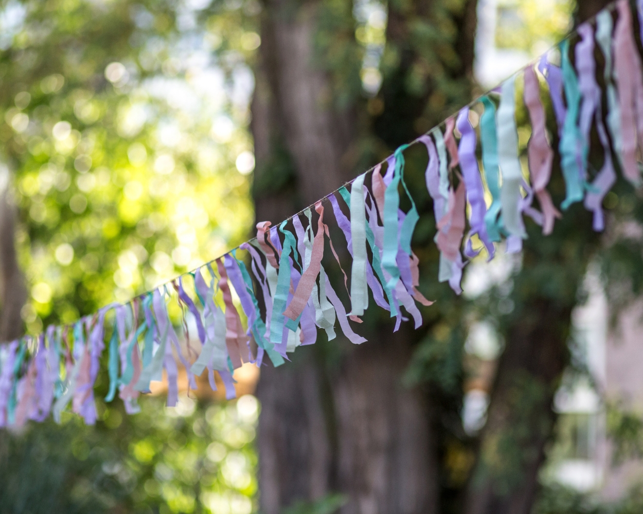 Kindergeburtstag Girlande basteln Kindergeburtstag Girlande basteln