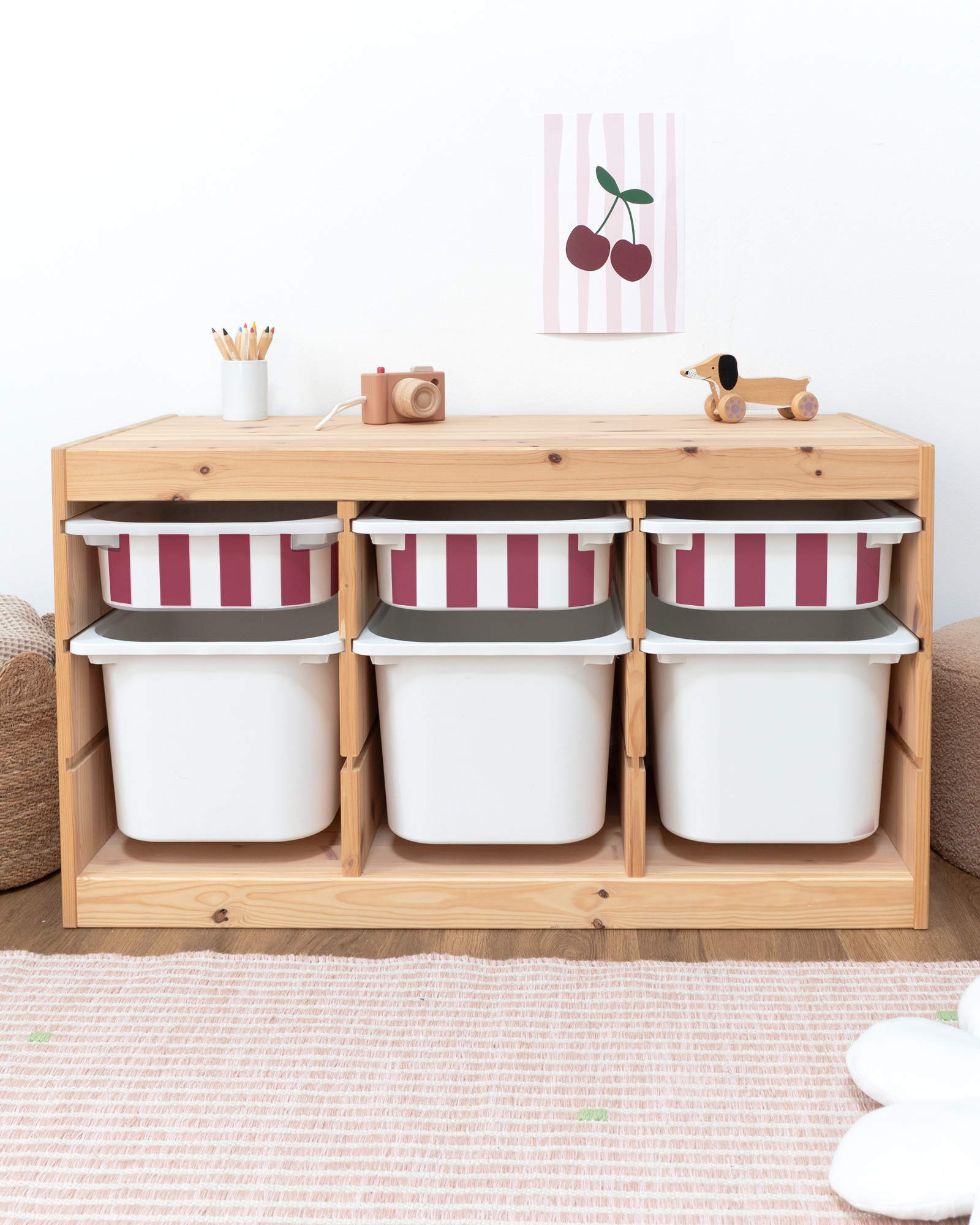 klebefolie ikea trofast box klein kopfseite vichy streifig beerig 3er Set 1 klebefolie ikea trofast box klein kopfseite vichy streifig beerig 3er Set 1