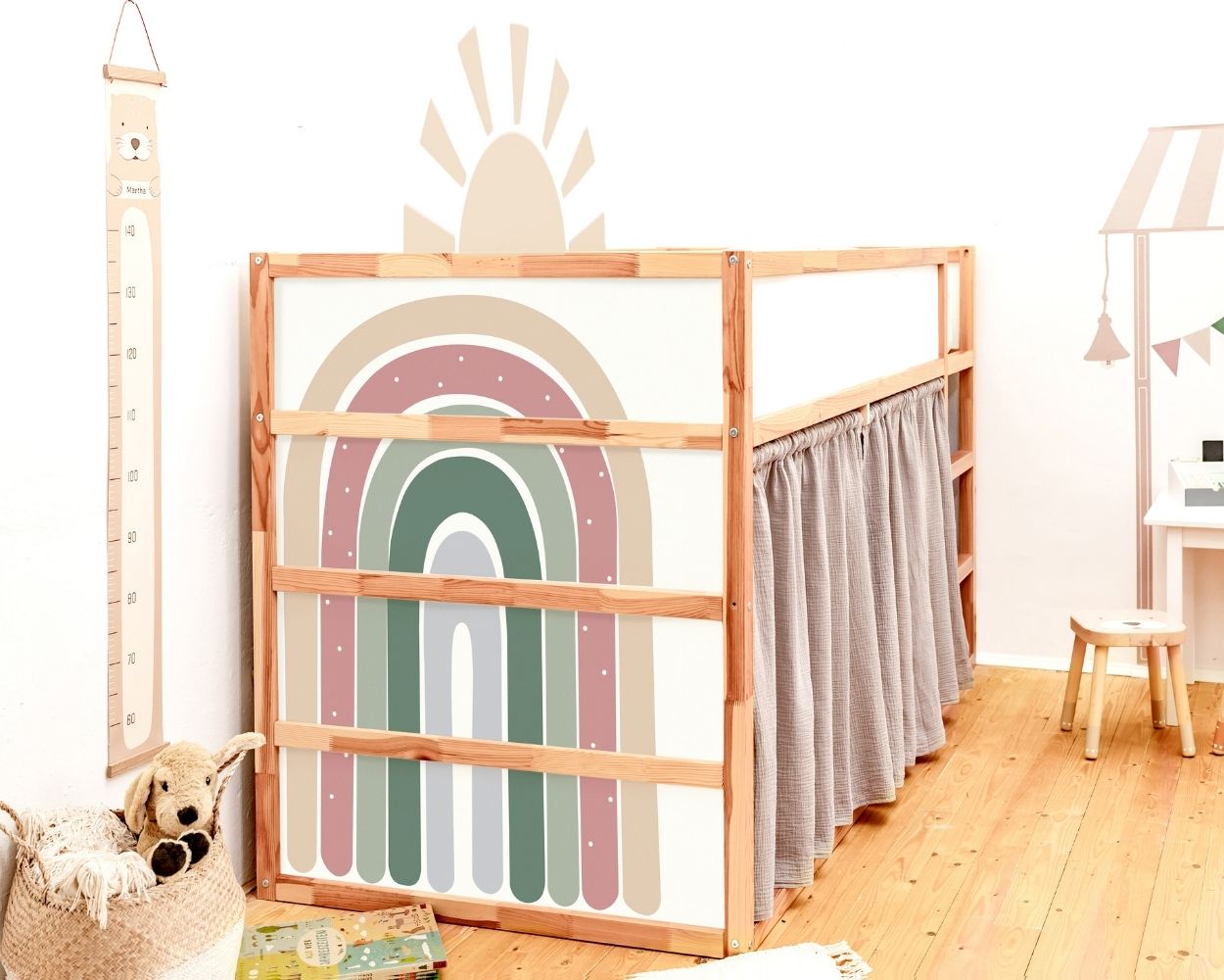 Regenbogenzimmer Kinderhochbett IKEA KURA Regenbogenzimmer Kinderhochbett IKEA KURA