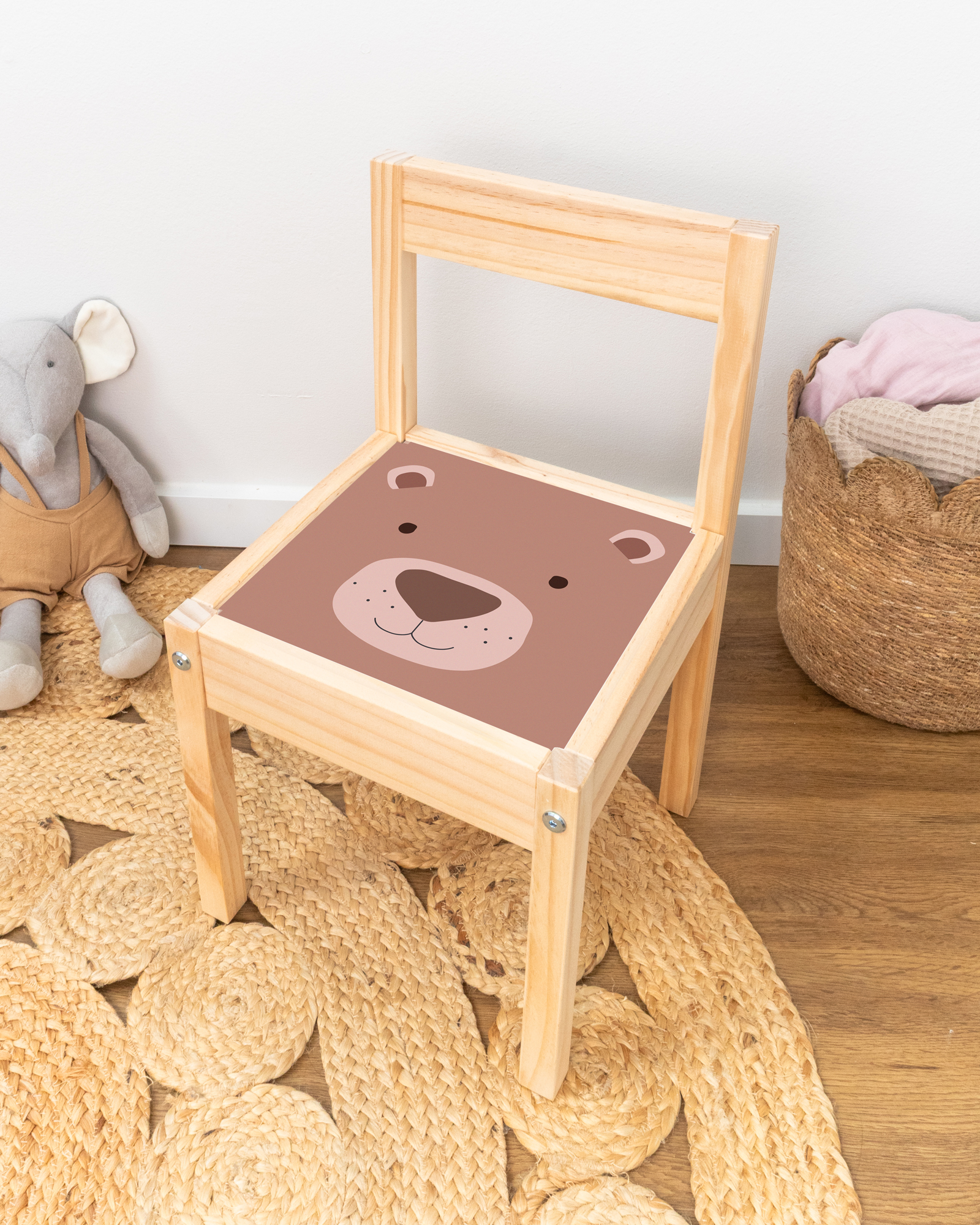 klebefolie ikea laett kinderstuhl tierig baer 0