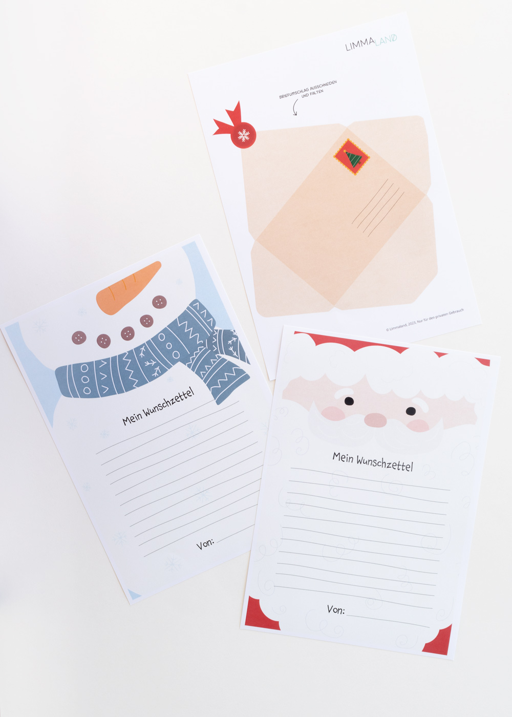 Een verlanglijst schrijven met een kerstsjabloon