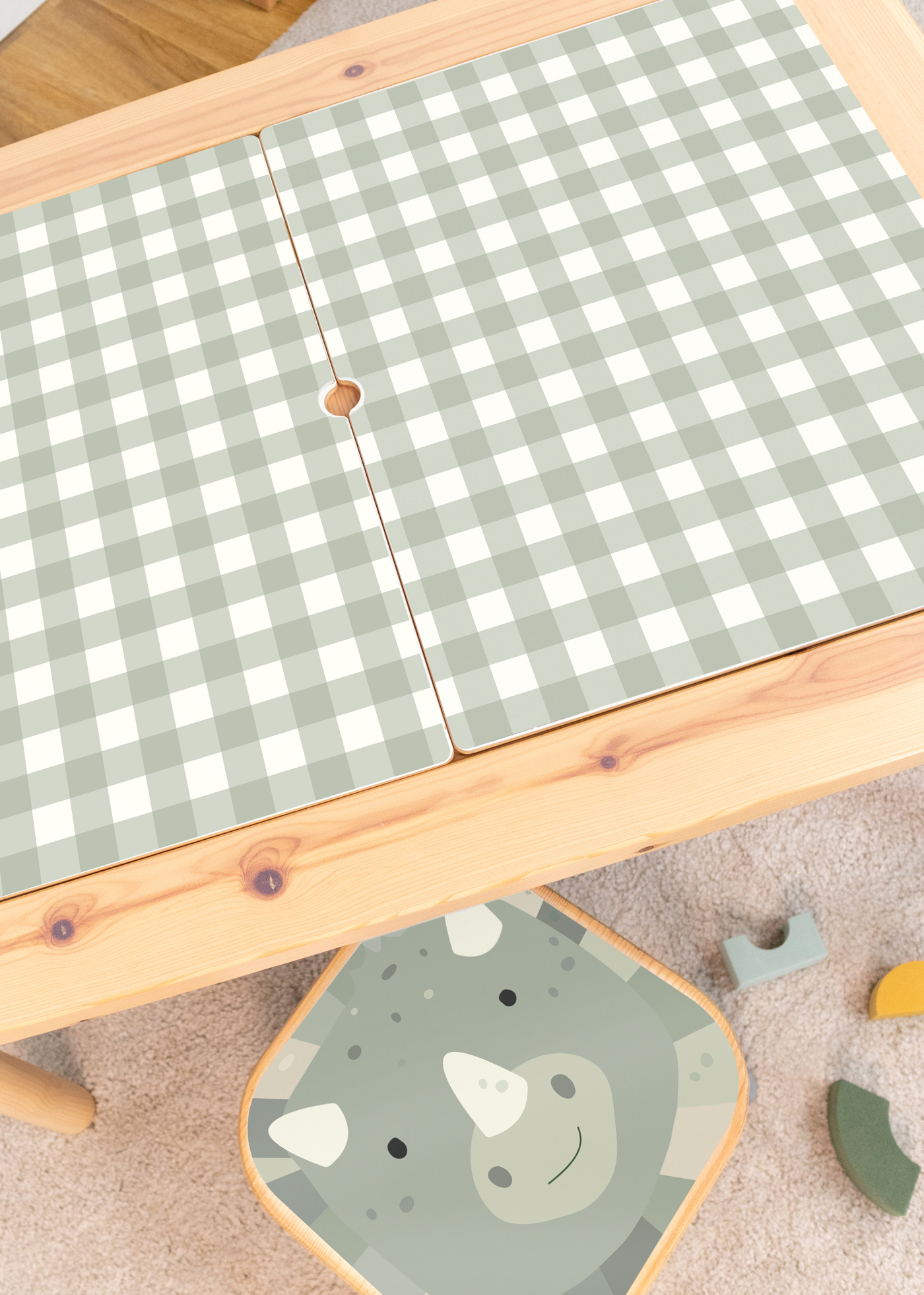 klebefolie ikea flisat kindertisch vichy karo ukalyptus 2 klebefolie ikea flisat kindertisch vichy karo ukalyptus 2