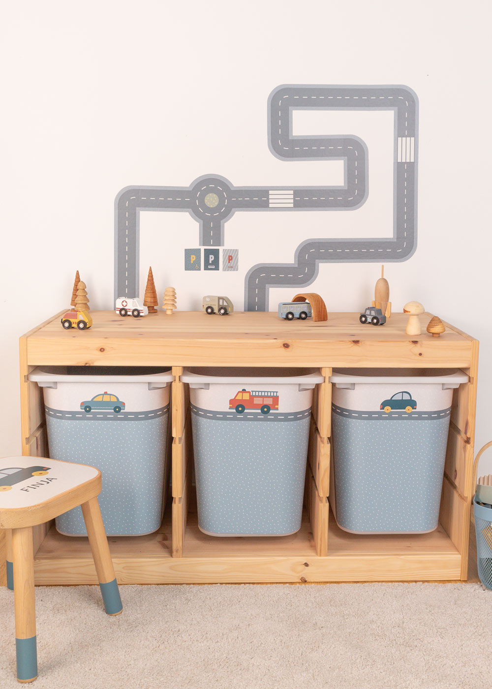 Klebefolie Kinderzimmer DIY für Ikea Spieltisch