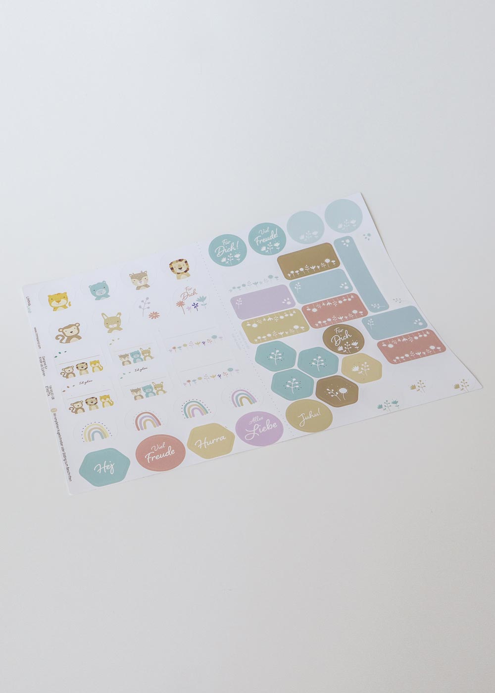 Stickerset Ikea Etiketta Komplettansicht