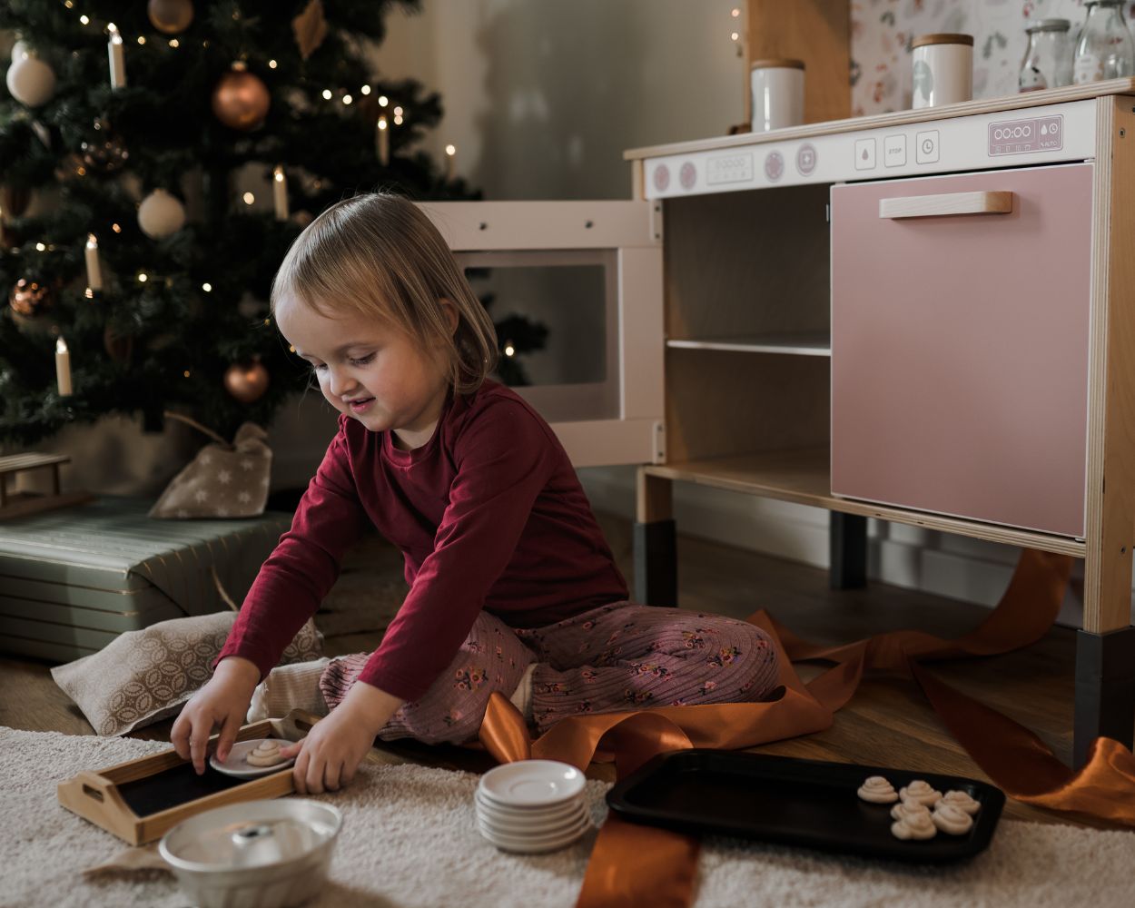 Weihnachten Spielen mit der Kinderküche