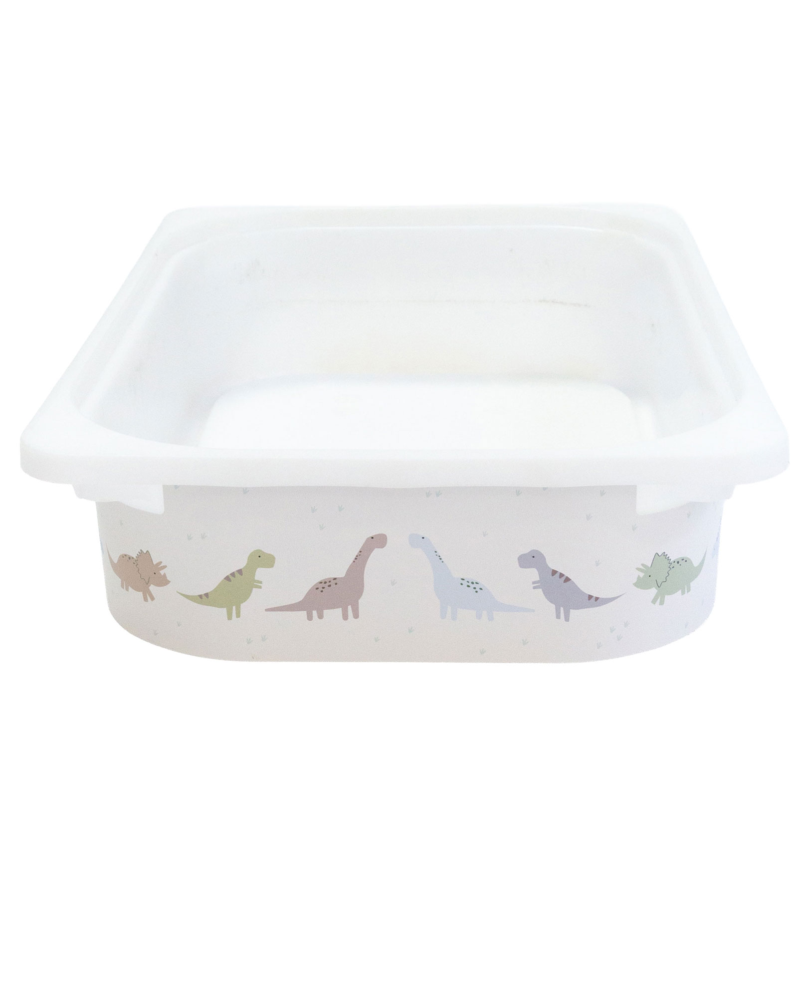 Babybadewanne, Kunststoff, Weiß, Dinosauriermuster, Sitzbadewanne