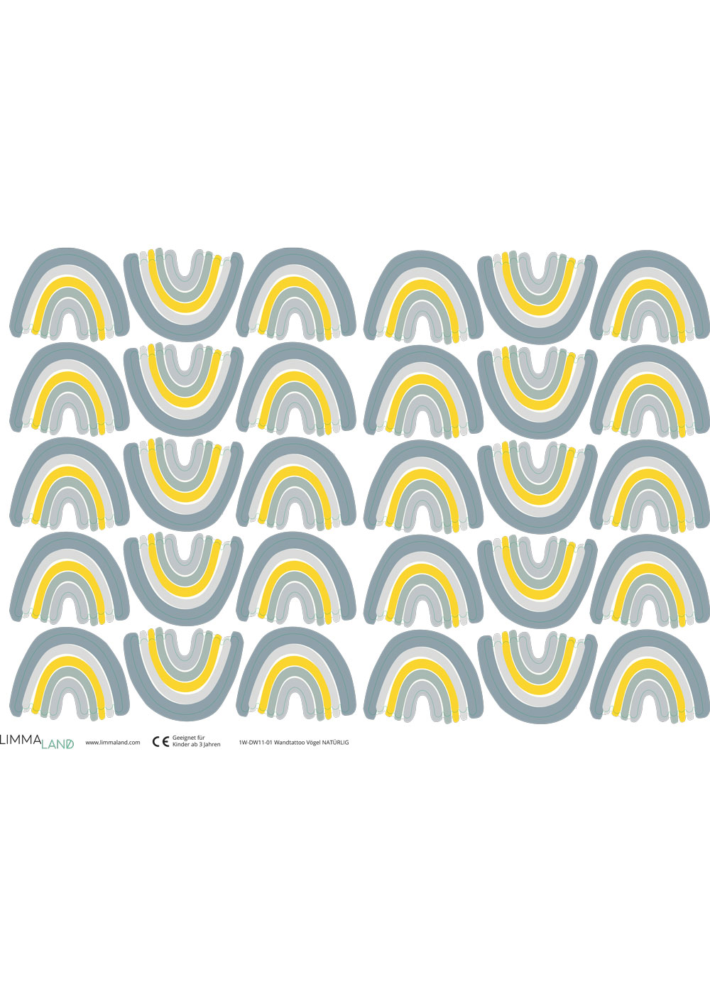 stickerset wand moebel regenbogen nordisch blau 99 stickerset wand moebel regenbogen nordisch blau 99