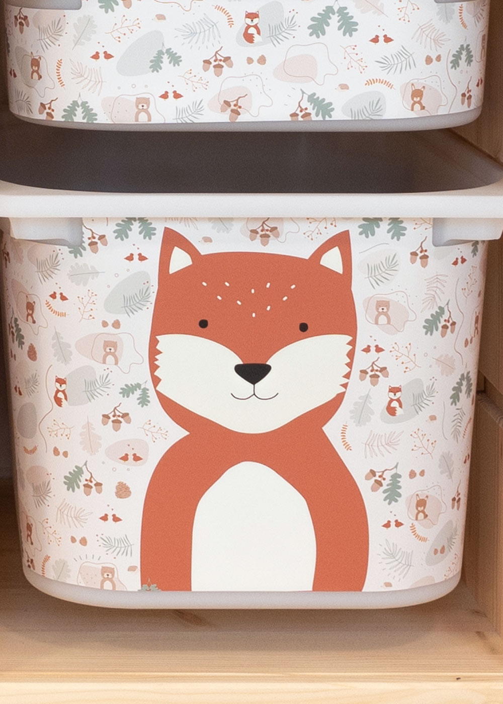 stickerset ikea trofast box mittel tierig wald fuchs 1