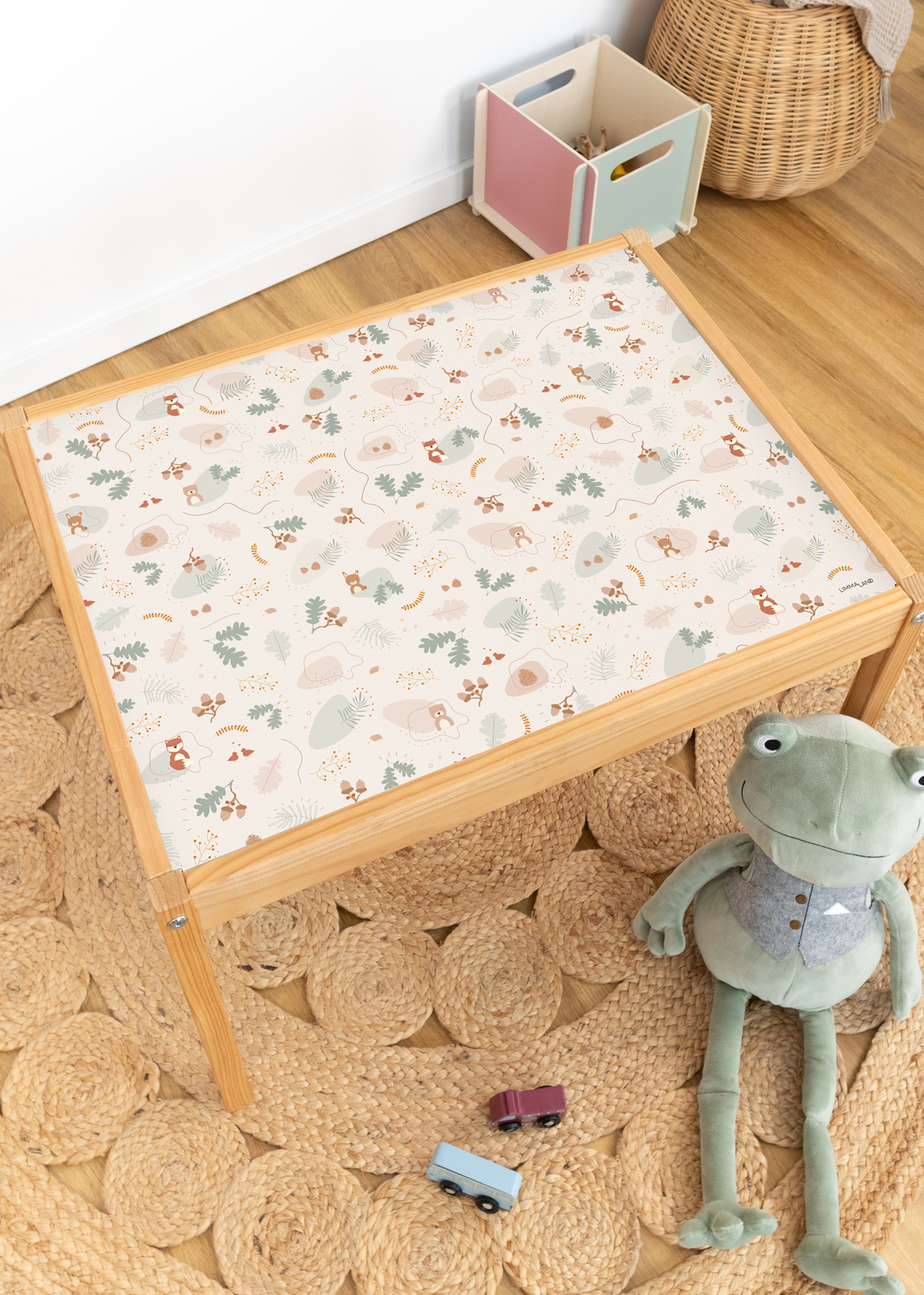 klebefolie ikea laett kindertisch tierig waldig 0