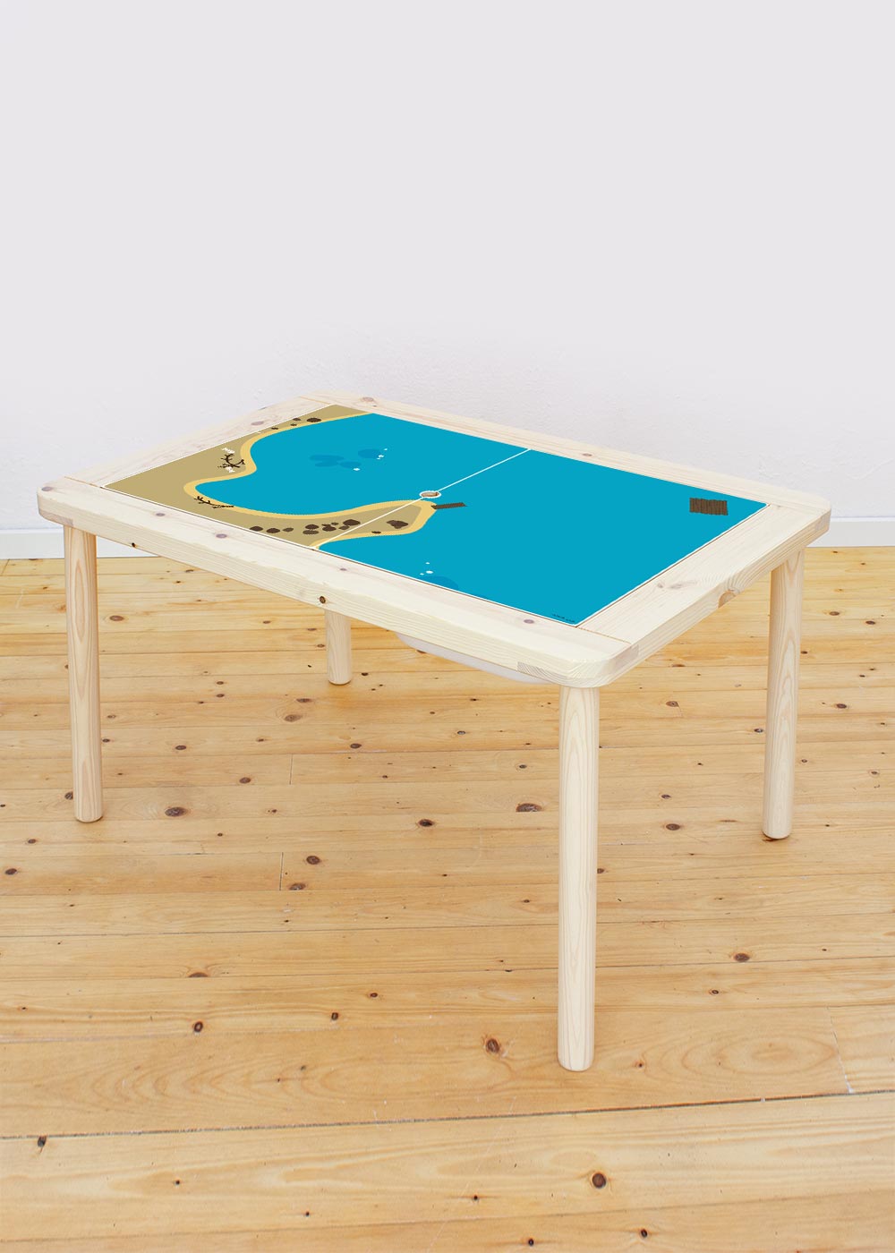 Ikea Flisat Kindertisch Wasserreich Tischplatte