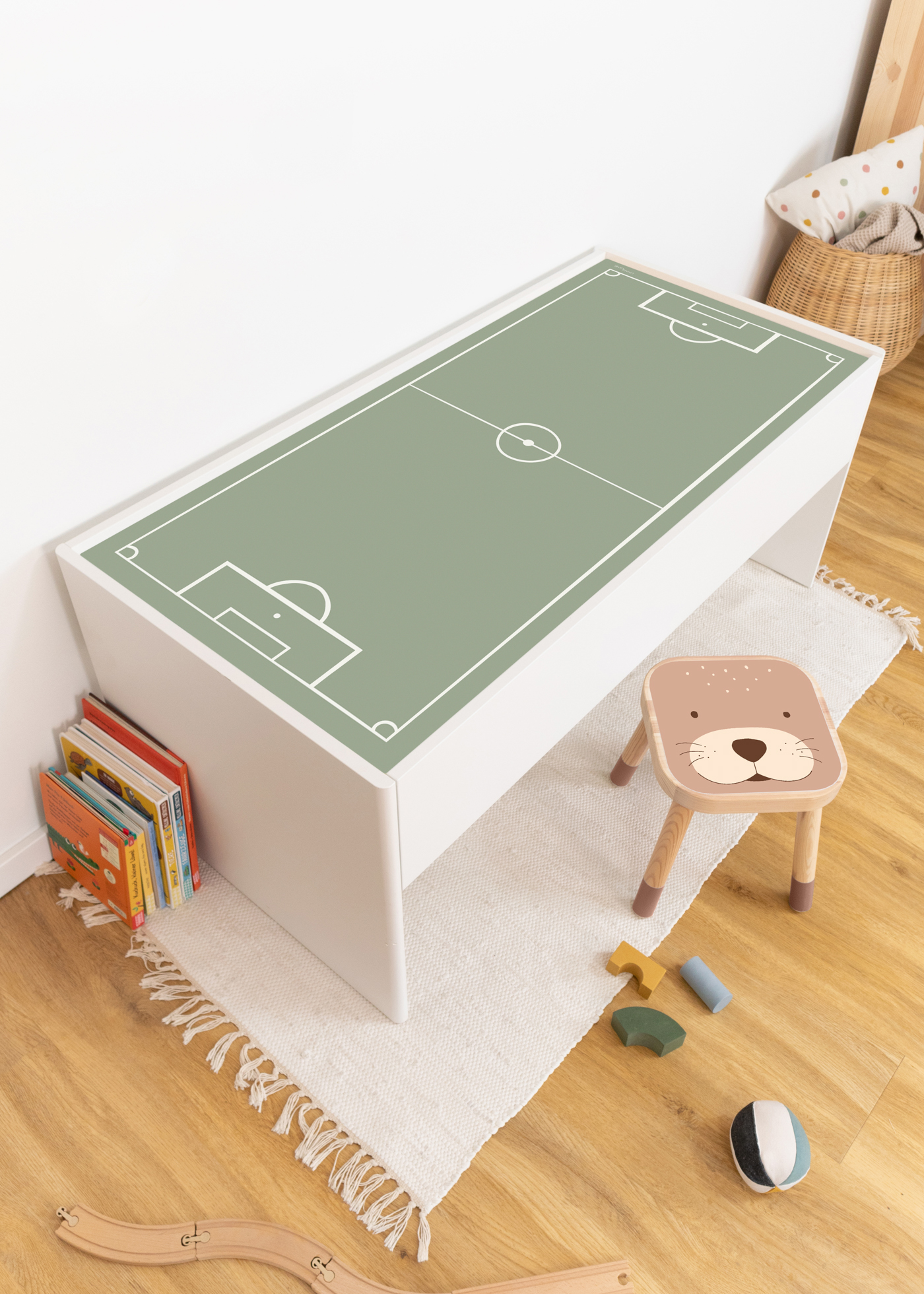 Ikea Dundra Klebefolie als Fußball Deko für dein Fußball Kinderzimmer als Fußballzimmer Deko mit Fußballmotiven passend für die Fußball EM