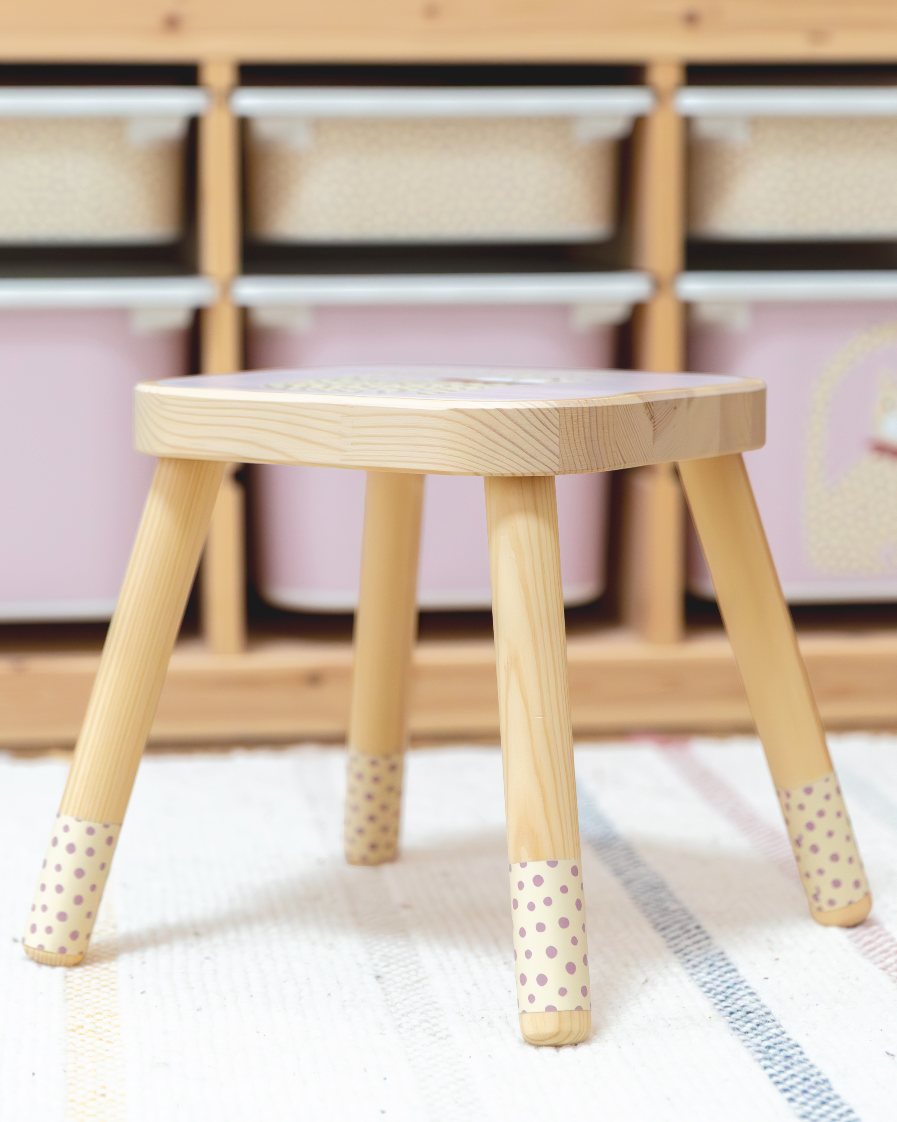 klebefolie ikea flisat kinderhocker lille vruende katze 4