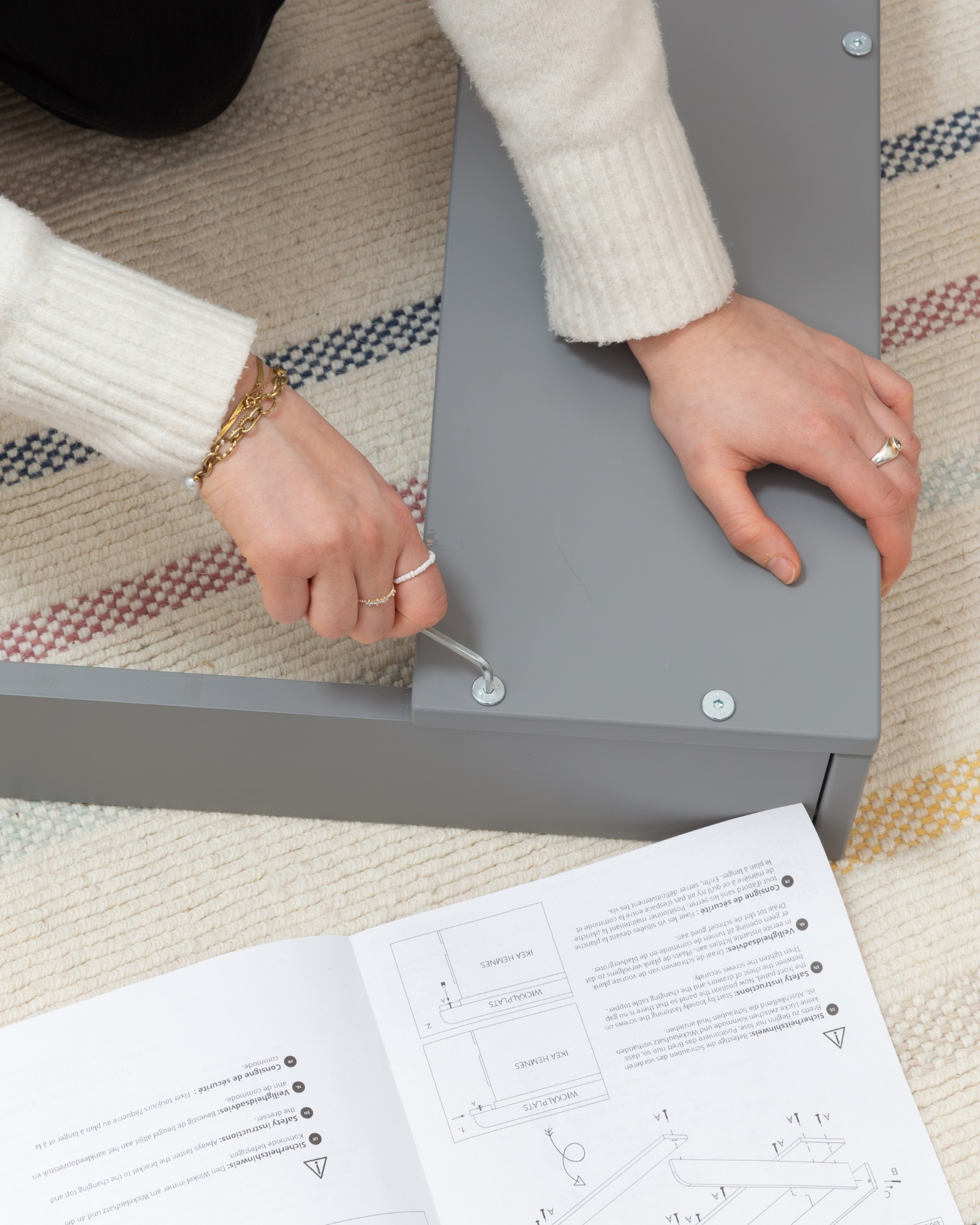 wickelkommode ikea hemnes 108 set grau premium soft grey 15