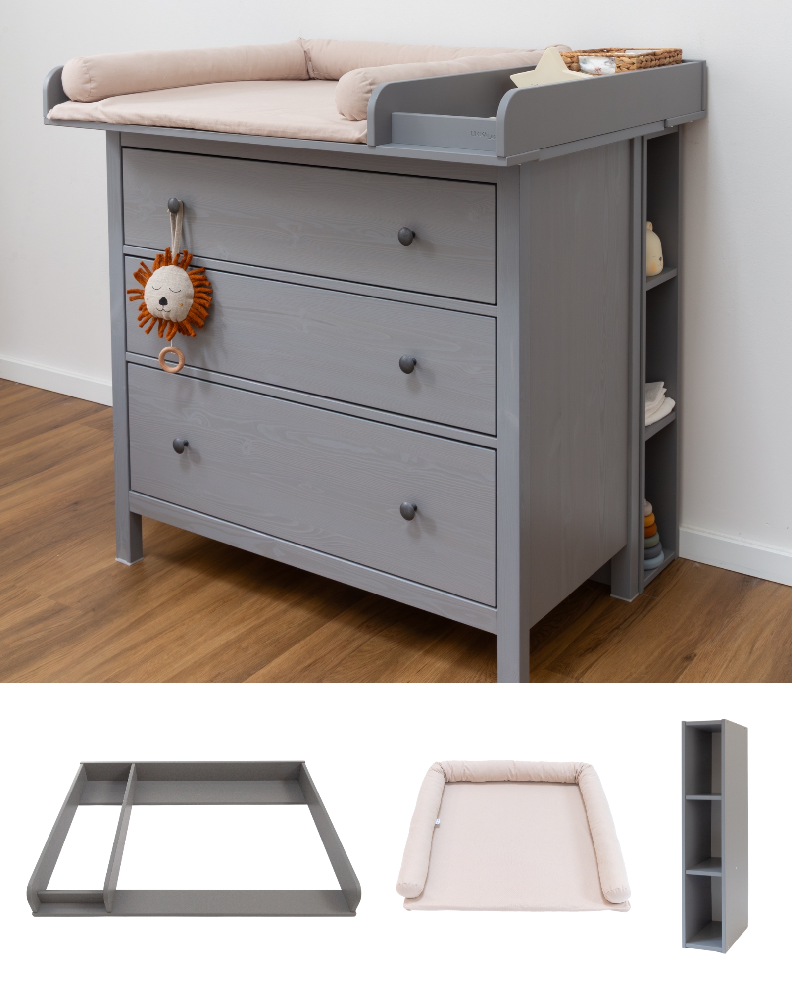 wickelkommode ikea hemnes 108 set grau komfort pure beige 0