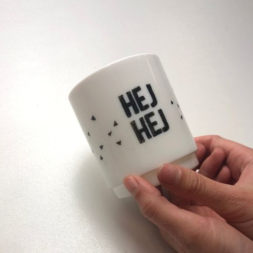 Servies beschilderen met kinderen