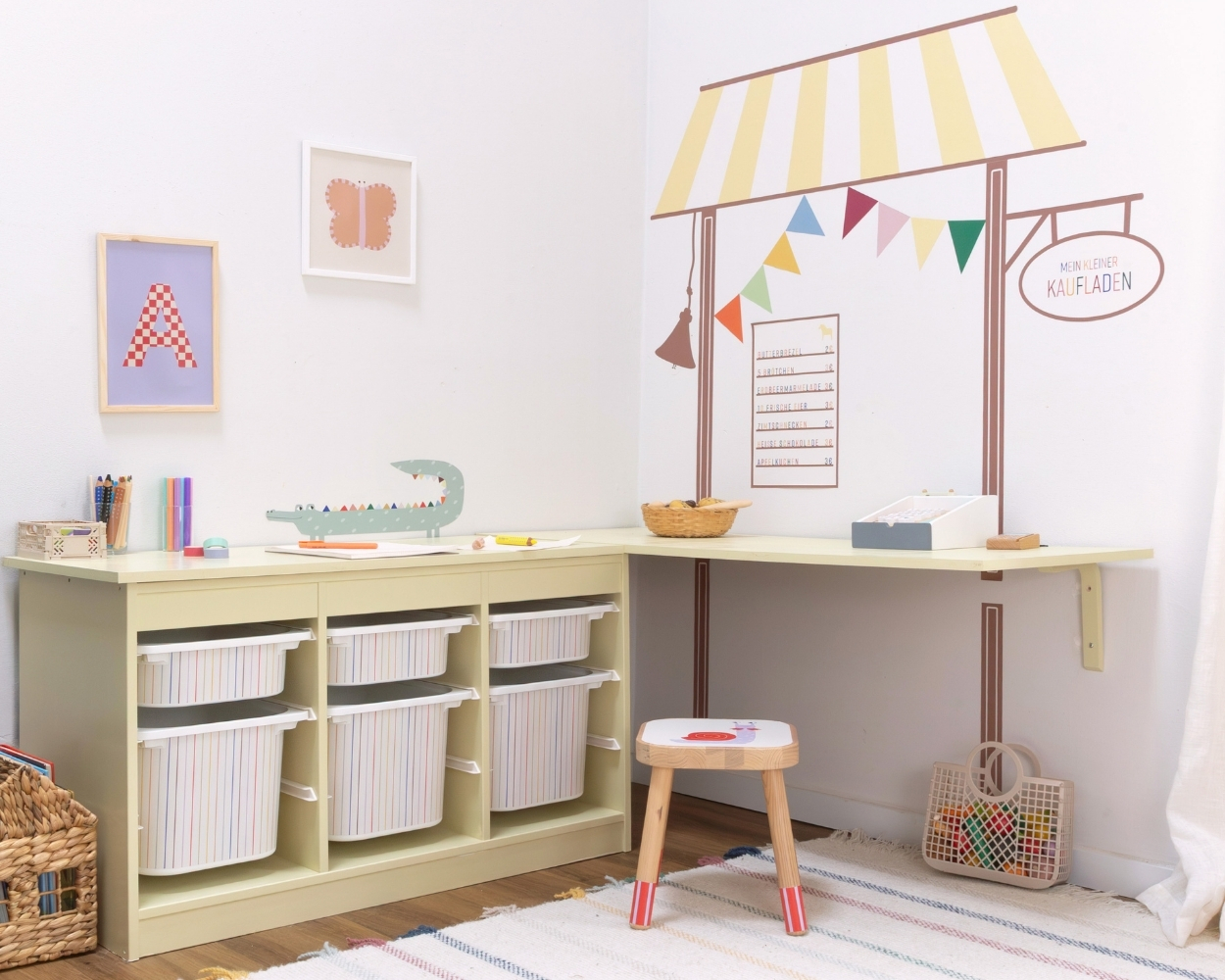 Kaufladen Wandtattoo für das Kinderzimmer