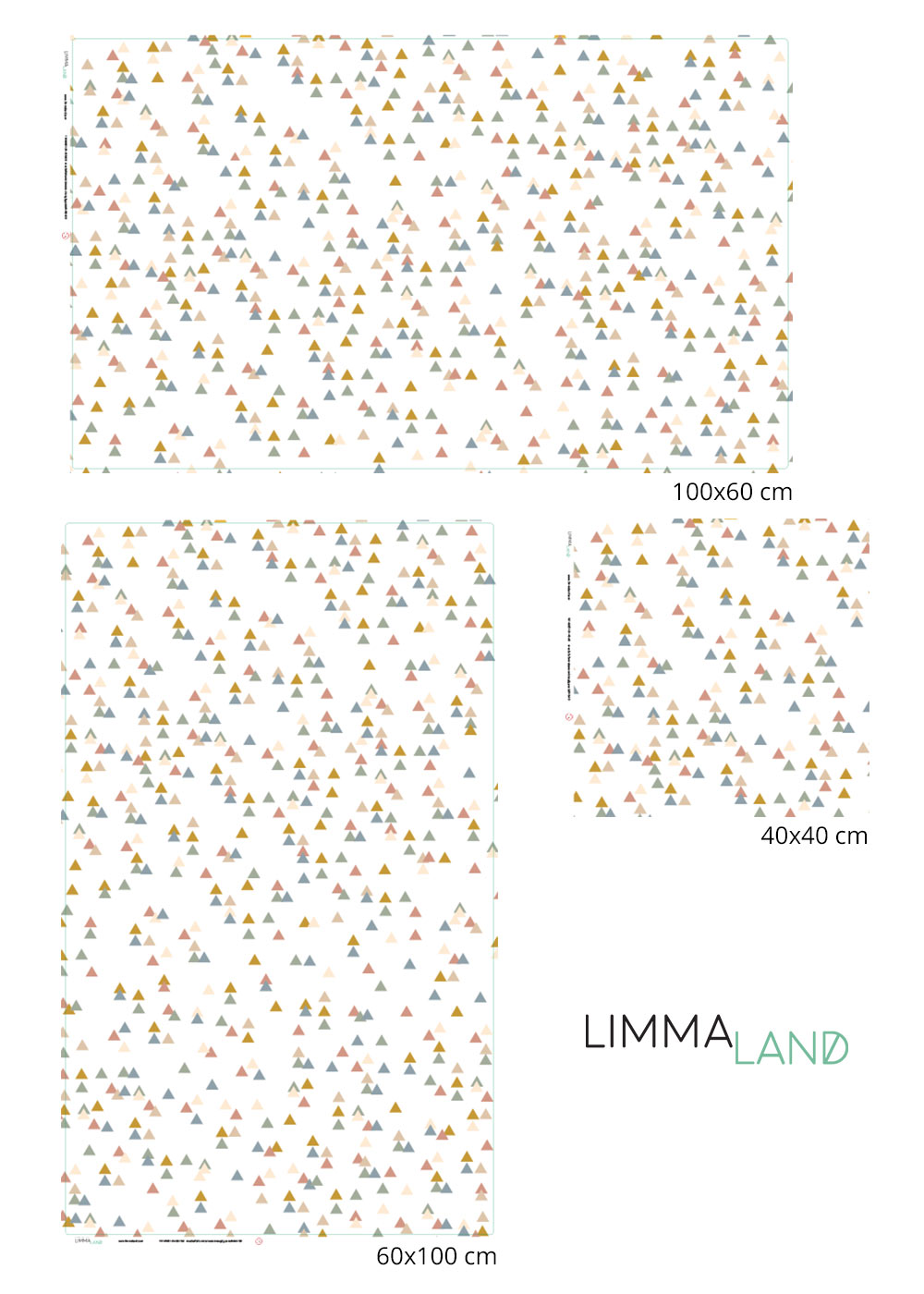 Meterware Trianglig pastell Auswahl