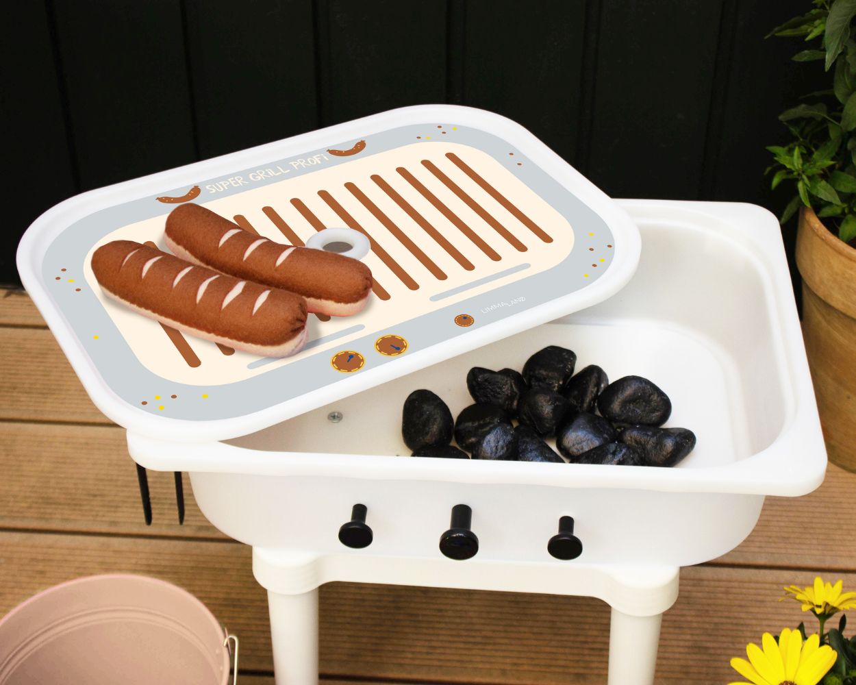 Kindergrill basteln Barbecue knutselen voor kinderen