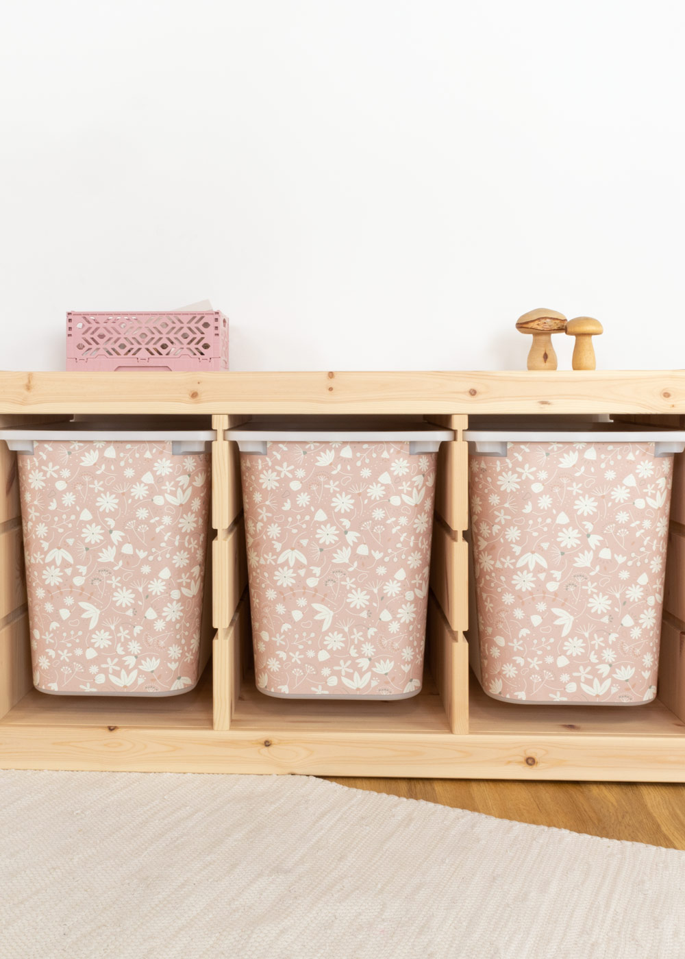 stickerset ikea trofast box gross blumig blush 3er set 0 stickerset ikea trofast box gross blumig blush 3er set 0