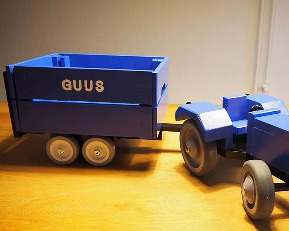 Ikea Knagglig Hack Traktor und Anhänger