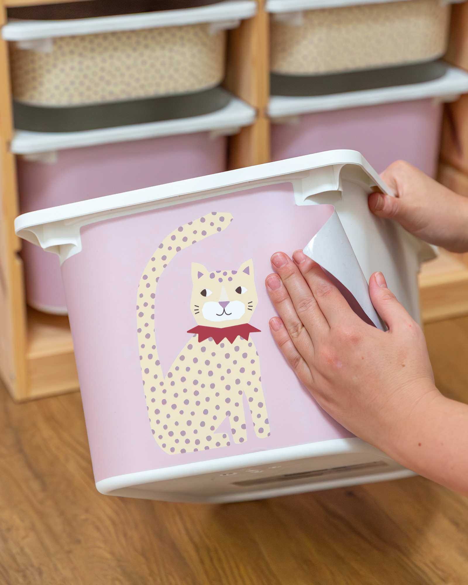klebefolie ikea trofast box set lille vruende katze 3