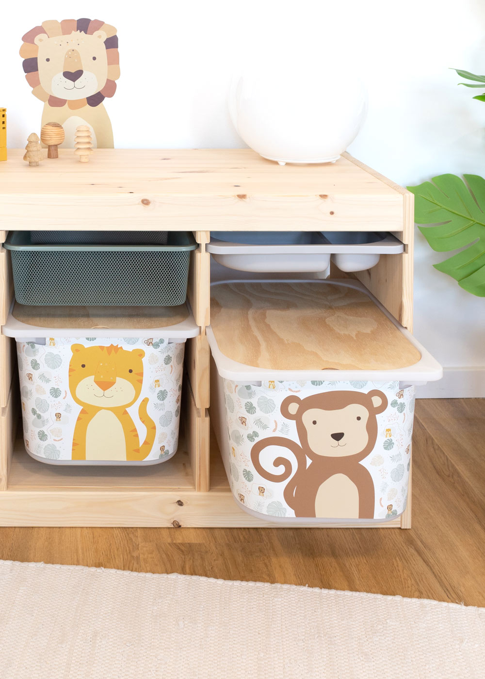 stickerset ikea trofast box mittel tierig safari 3er set 3 stickerset ikea trofast box mittel tierig safari 3er set 3