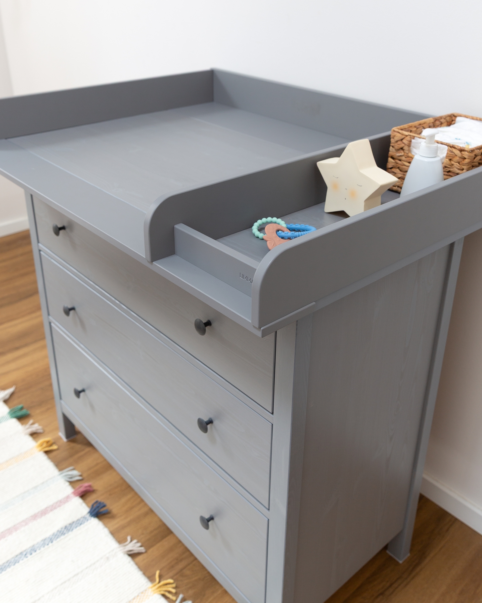 wickelaufsatz ikea hemnes kommode wickaelplats grau 1