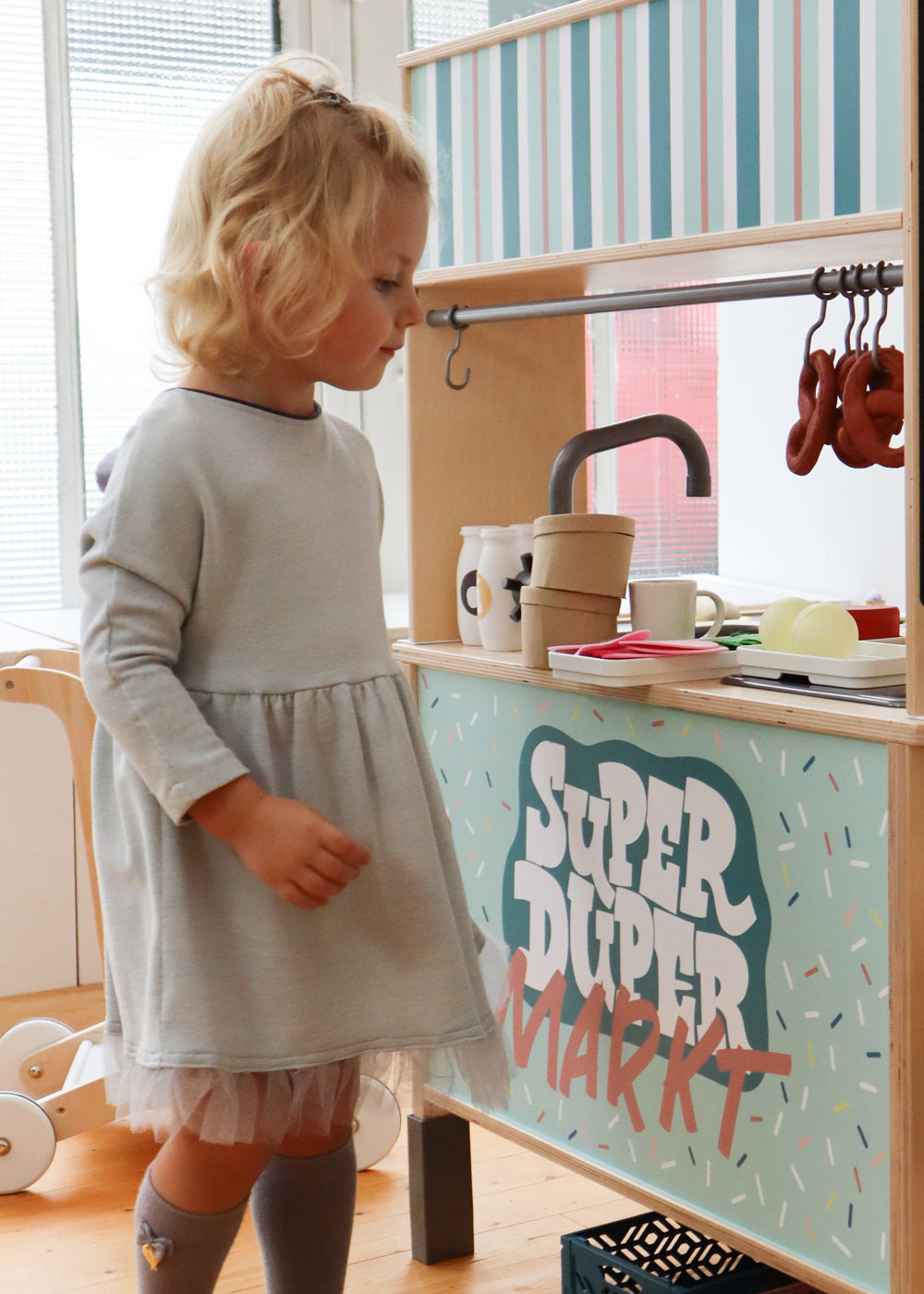 Ikea Kaufladen Duktig Kinderküche Super Duper Mint Teilansicht Kunde