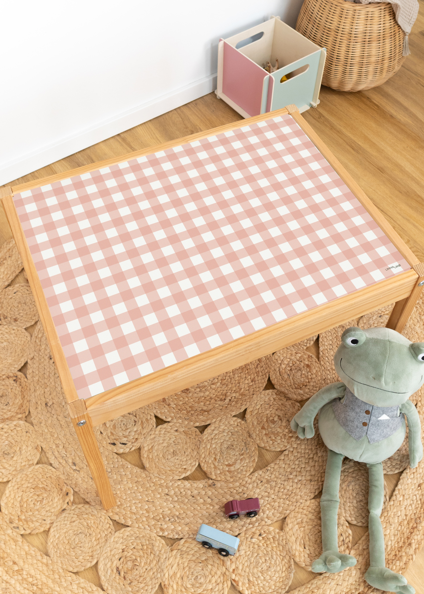 klebefolie ikea laett kindertisch vichy karo rosa 0 klebefolie ikea laett kindertisch vichy karo rosa 0