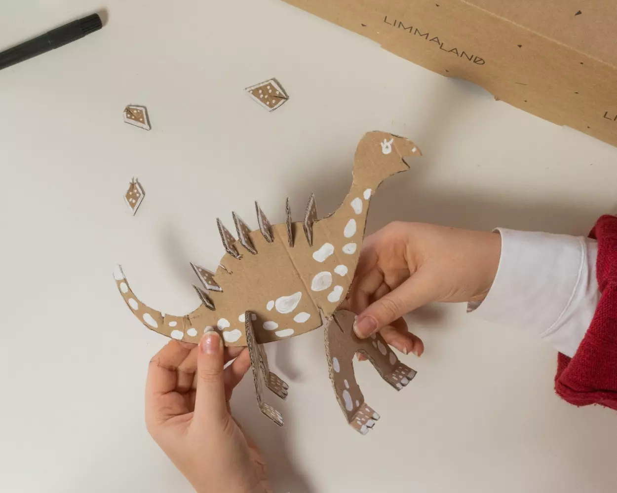 Insteekdieren maken van karton