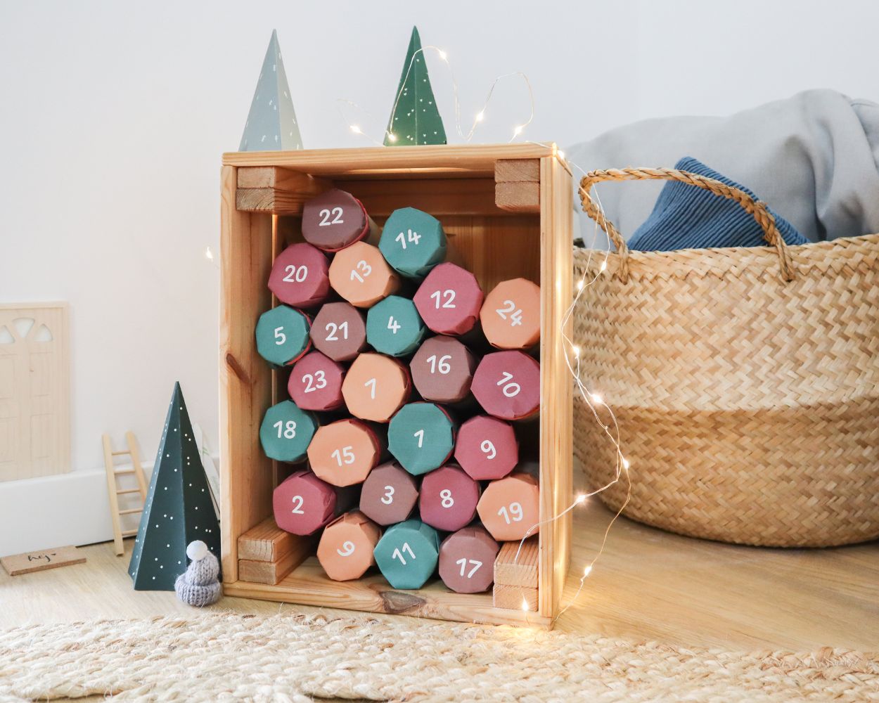 De leukste DIY adventskalenders - inclusief gratis sjabloon