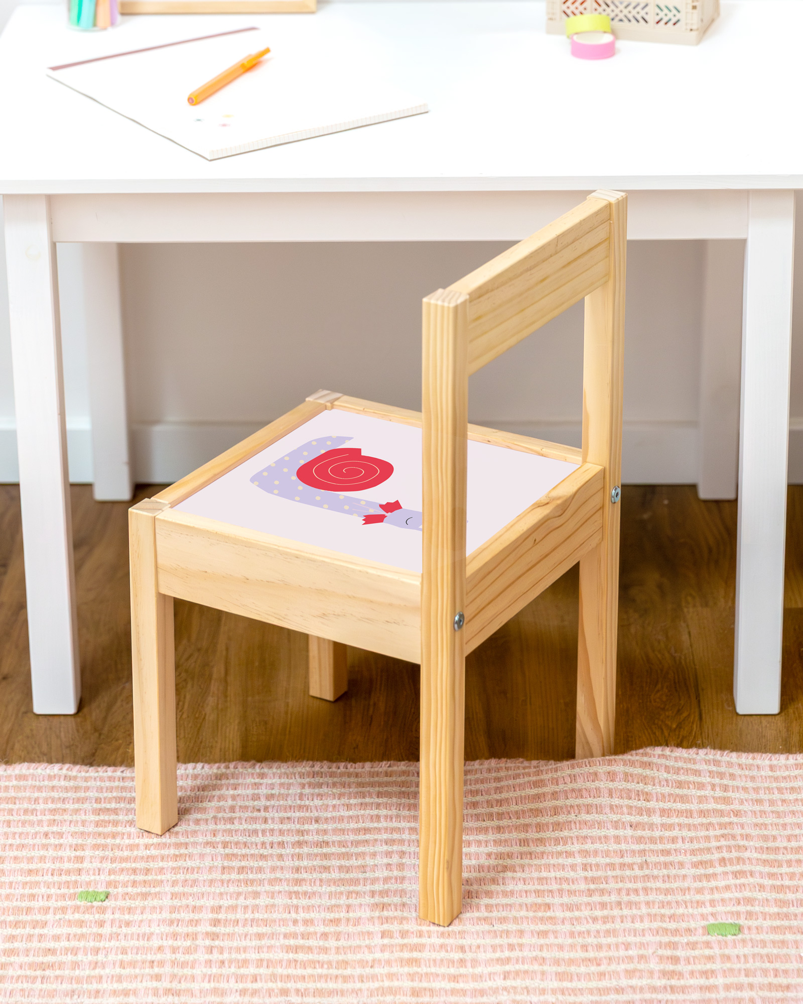 klebefolie ikea laett kinderstuhl lille vruende schnecke 2