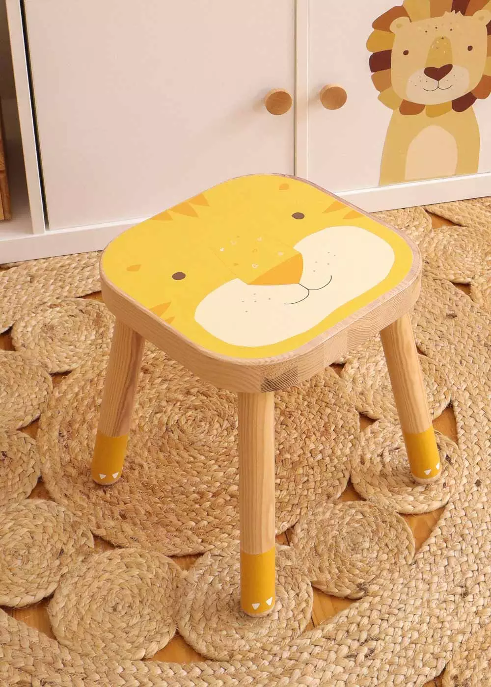 Plakfolie voor Ikea kruk Tiger zelfklevend IKEA FLISAT kinderkrukje