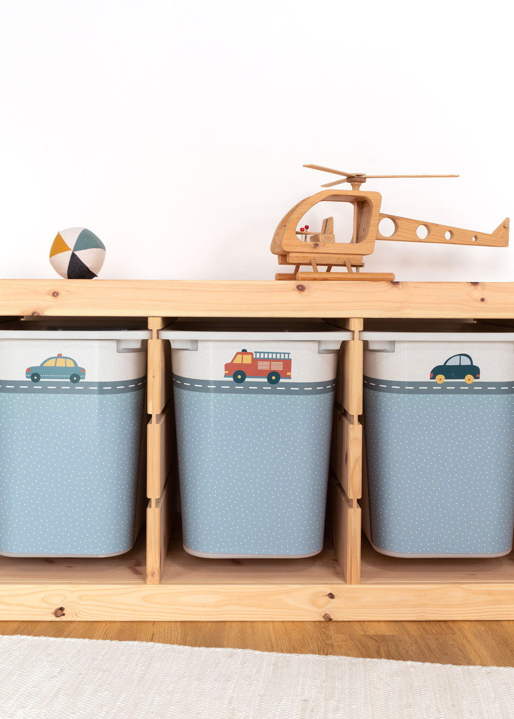 Klebefolien mit Automotiv für Ikea Trofast Boxen Trofast Ikea Aufbewahrungsboxen mit Limmaland Klebefolie mit Automotiven verschönern