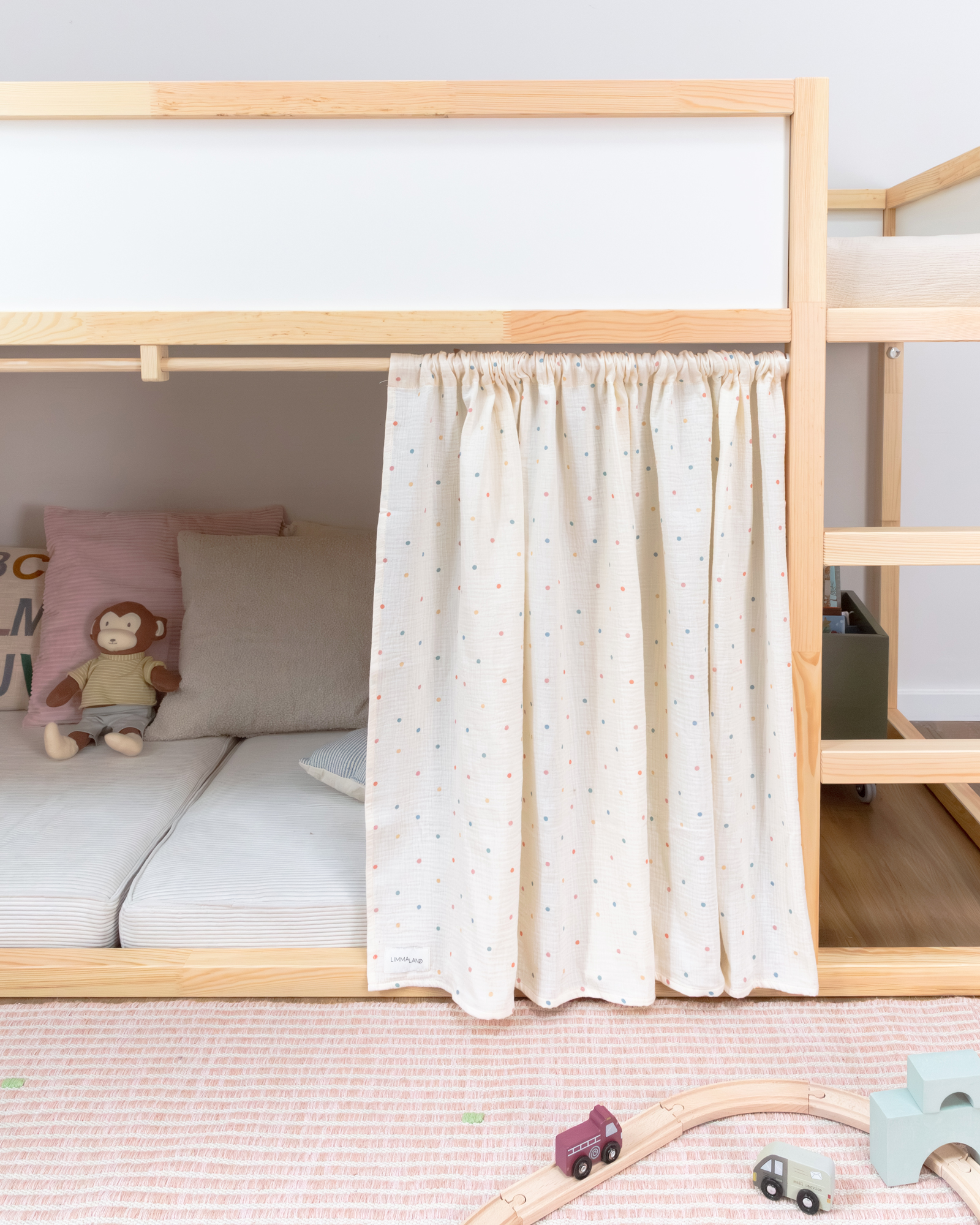 gardine ikea kura bett lille hule puenktchen eins 6