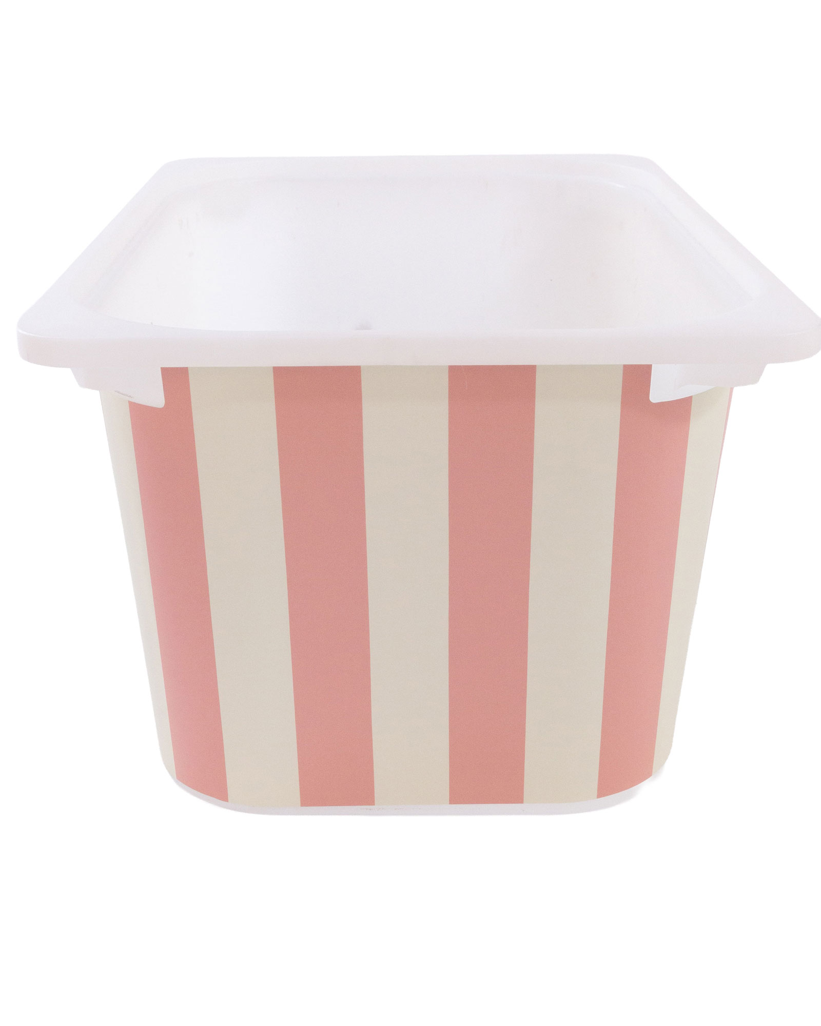 Schale, Becher, Streckendesign, rosa, gestreift