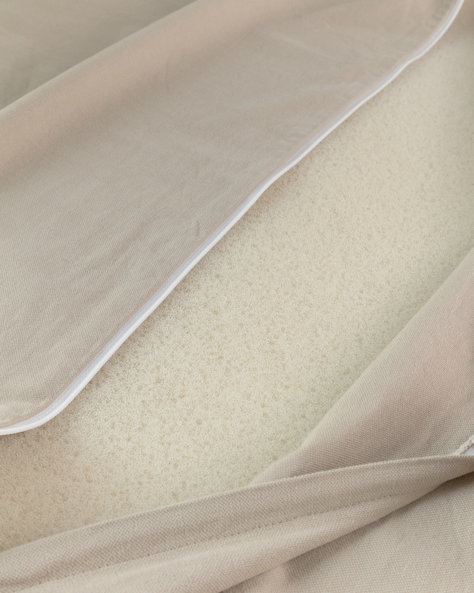 bezug, bettwäsche, beige, stoff, kante