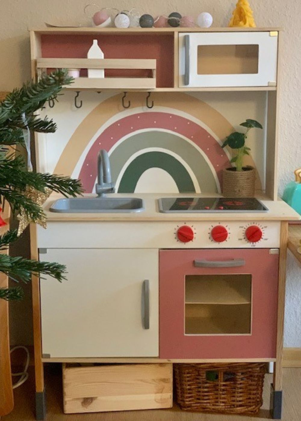 LIDL Kinderküche mit Regenbogen Klebefolie