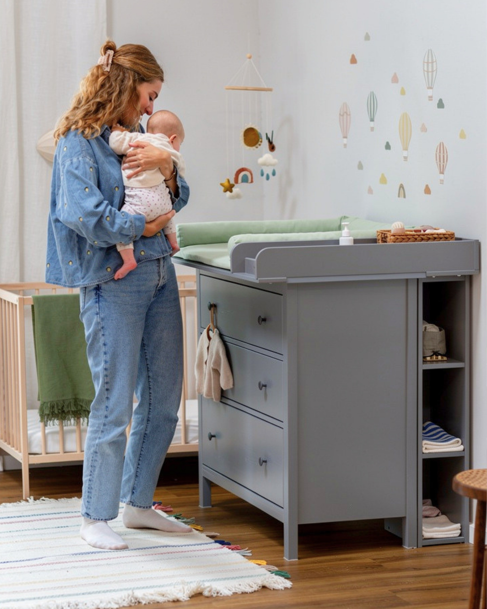 wickelkommode ikea hemnes 108 set grau premium eukalyptus light 1