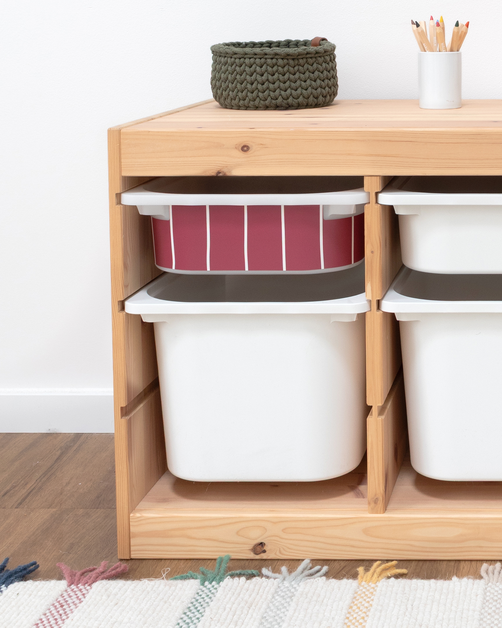 klebefolie ikea trofast box klein kopfseite linie beerig 2