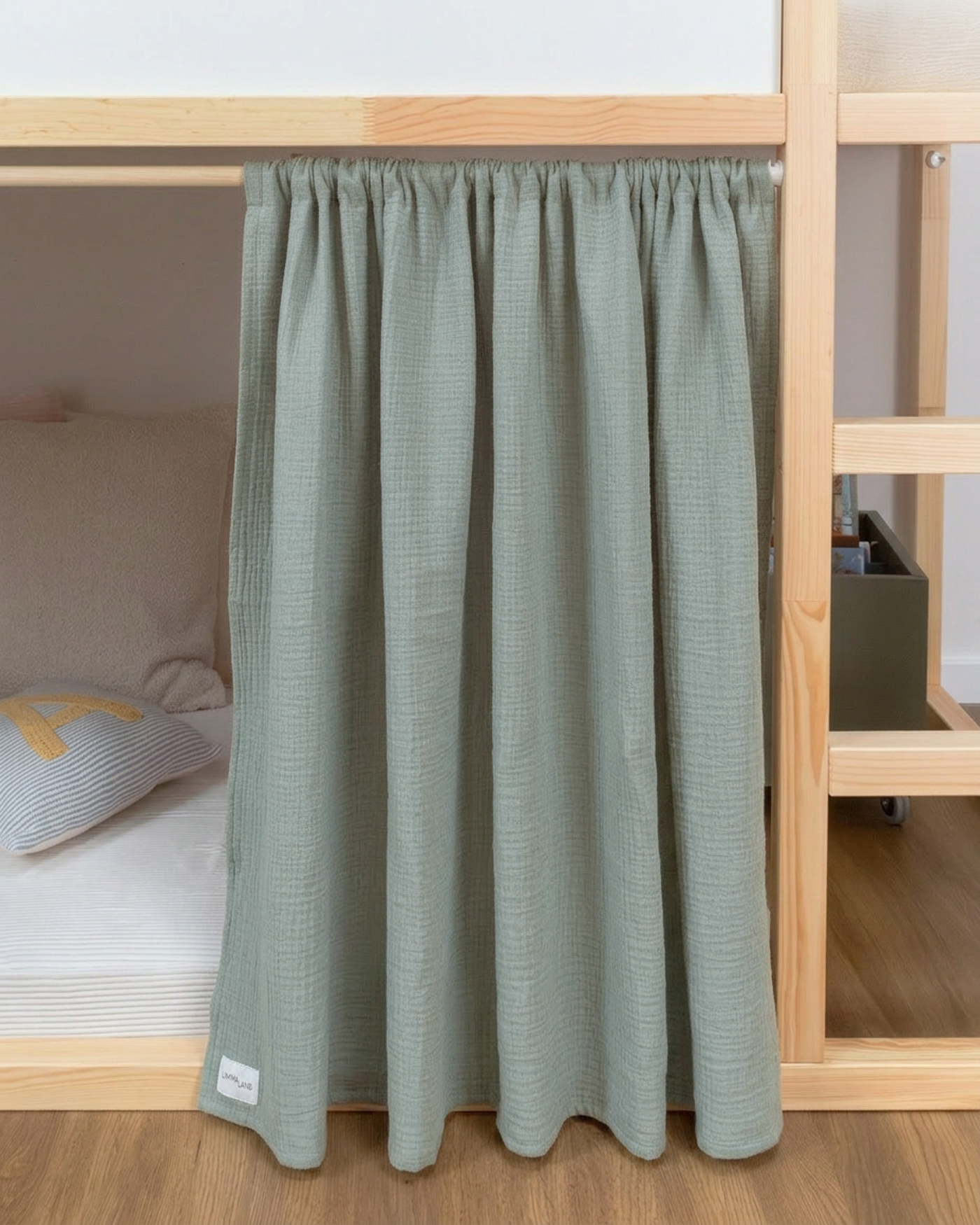Gordijn voor IKEA KURA-bed 