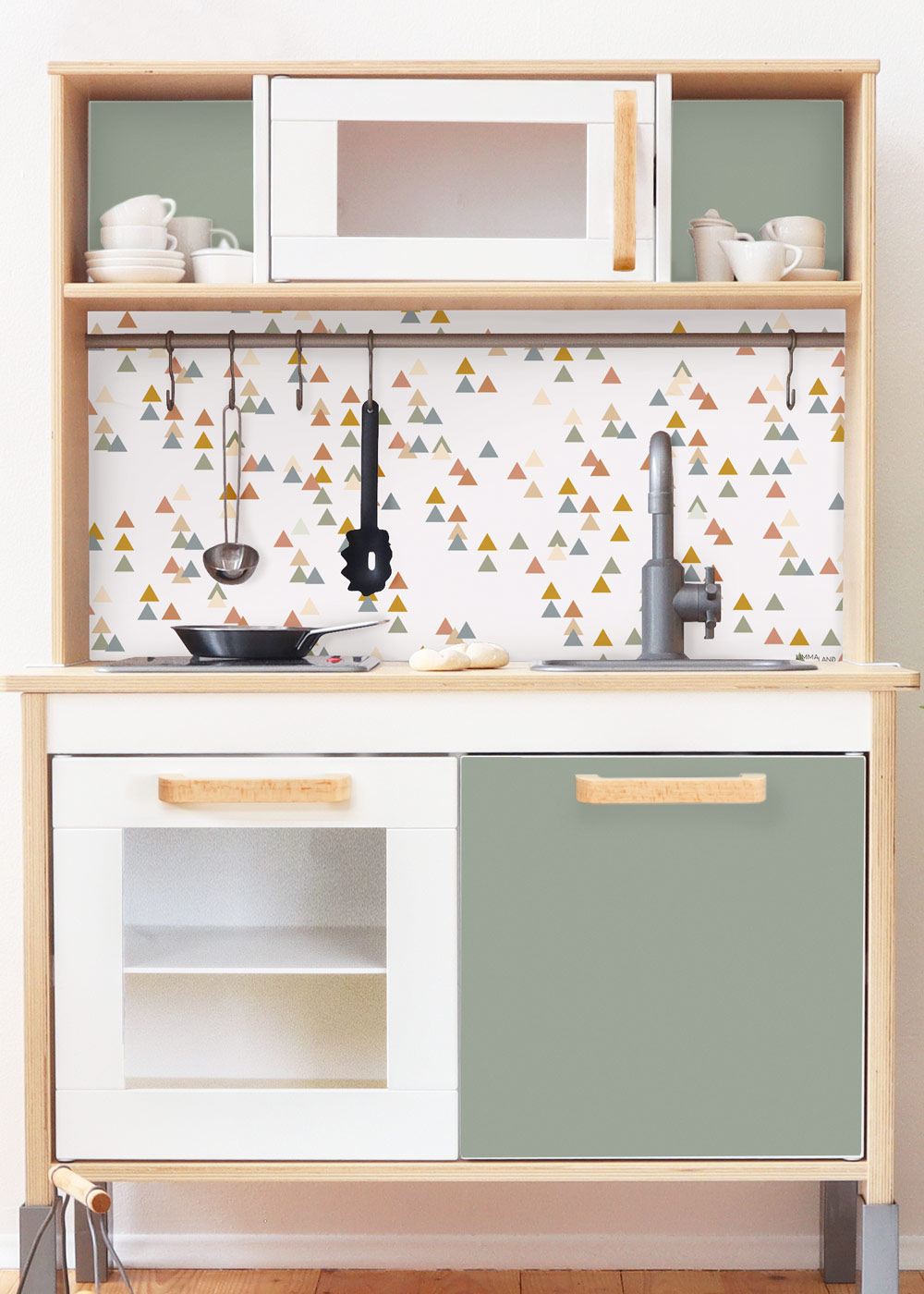 klebefolie ikea duktig kinderkueche trianglig eukalyptus 00