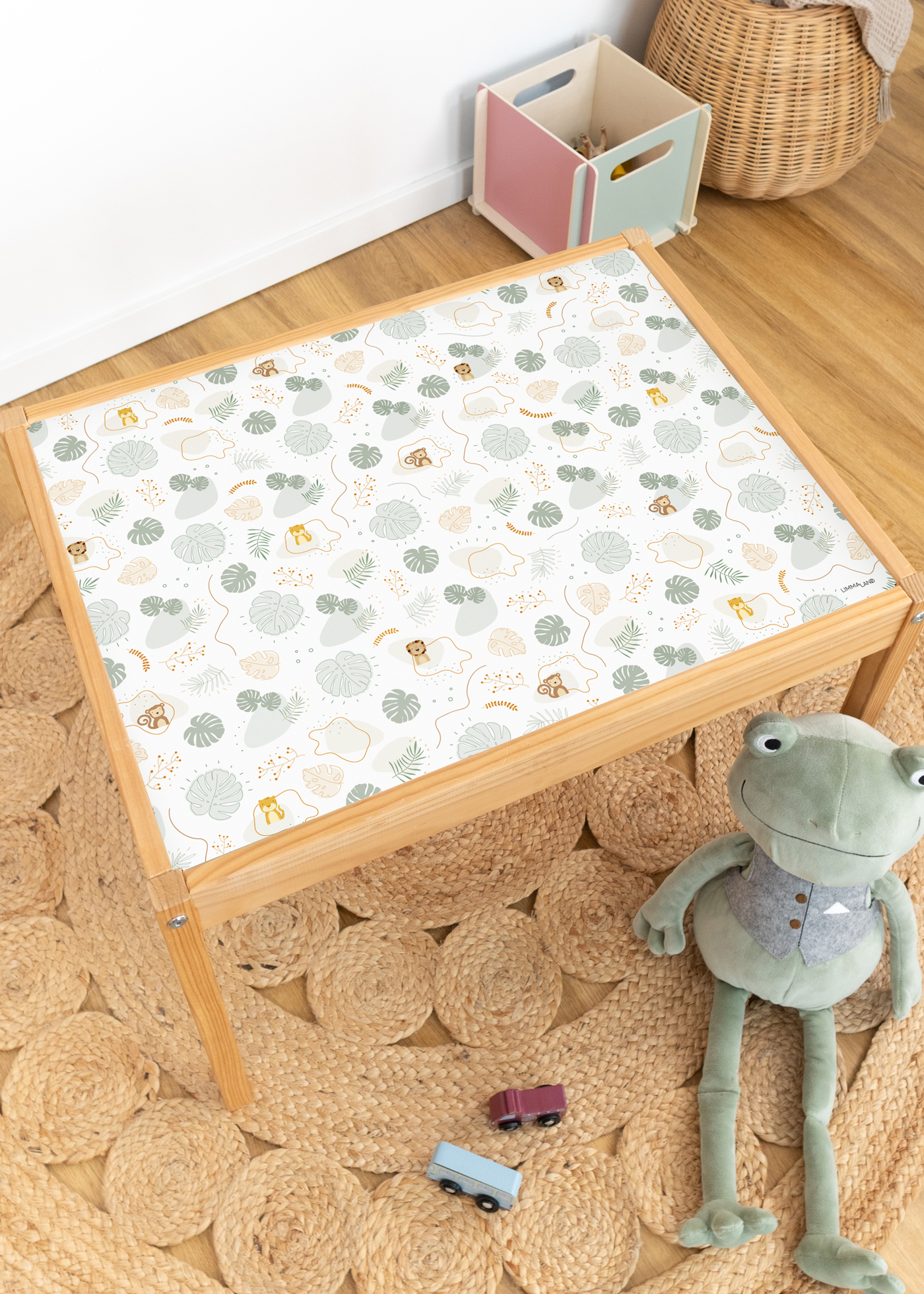 klebefolie ikea laett kindertisch tierig safari 0