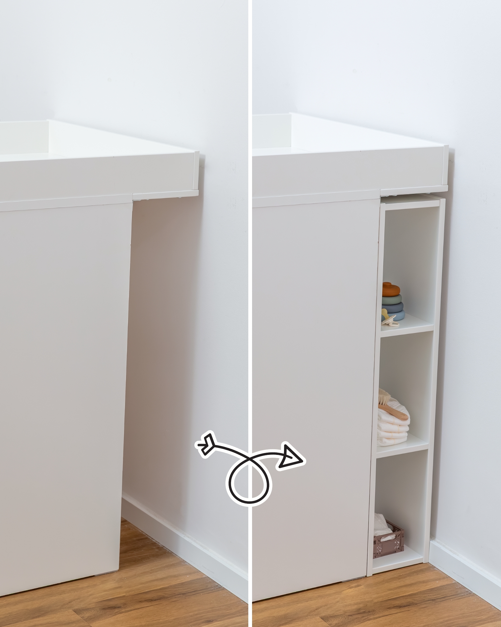 weiß, Kleiderschrank, Schrank, Schubladenfrei, Baby/Kinderkleidung