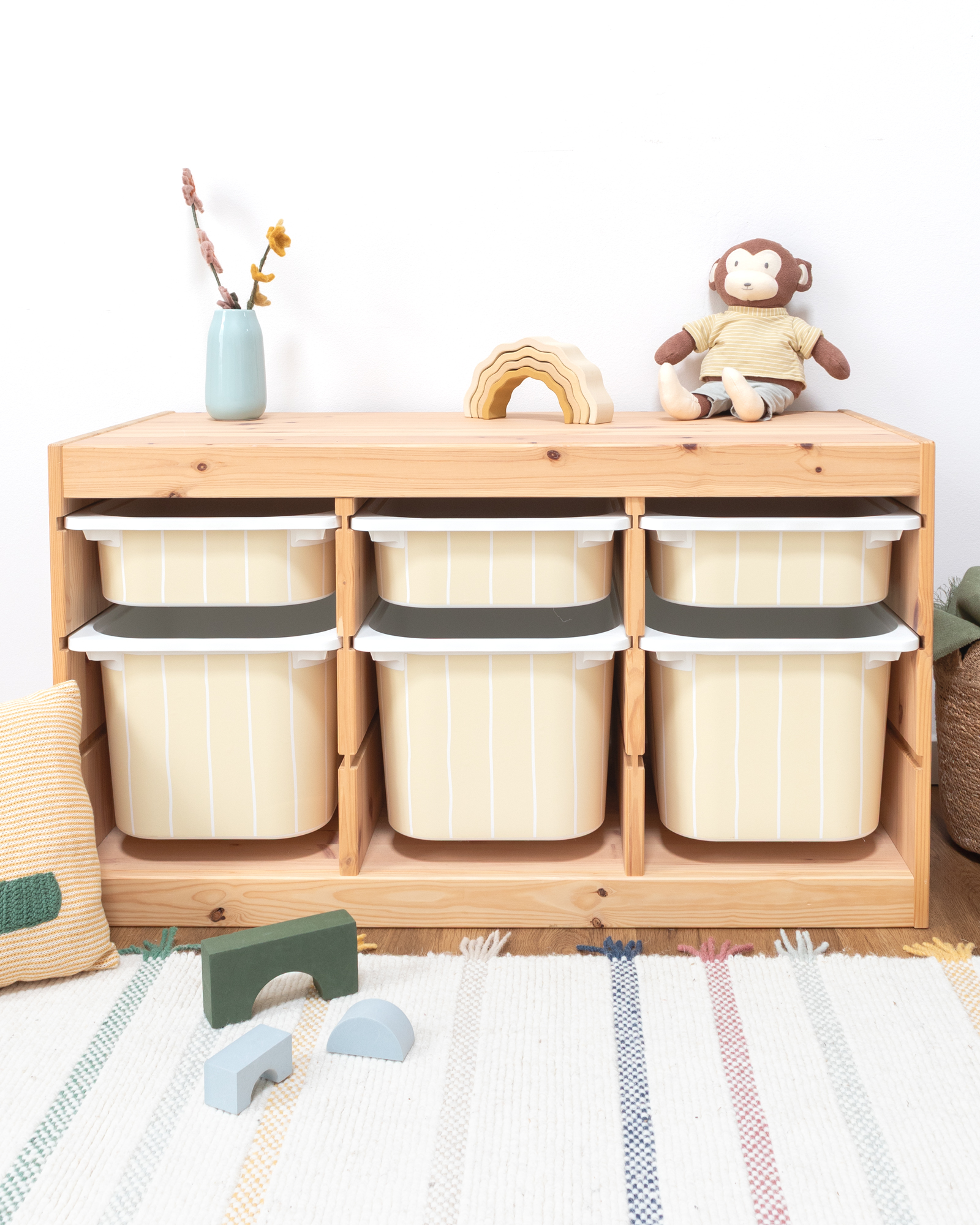 klebefolie ikea trofast box klein kopfseite linie buttergelb 3er Set 0 klebefolie ikea trofast box klein kopfseite linie buttergelb 3er Set 0