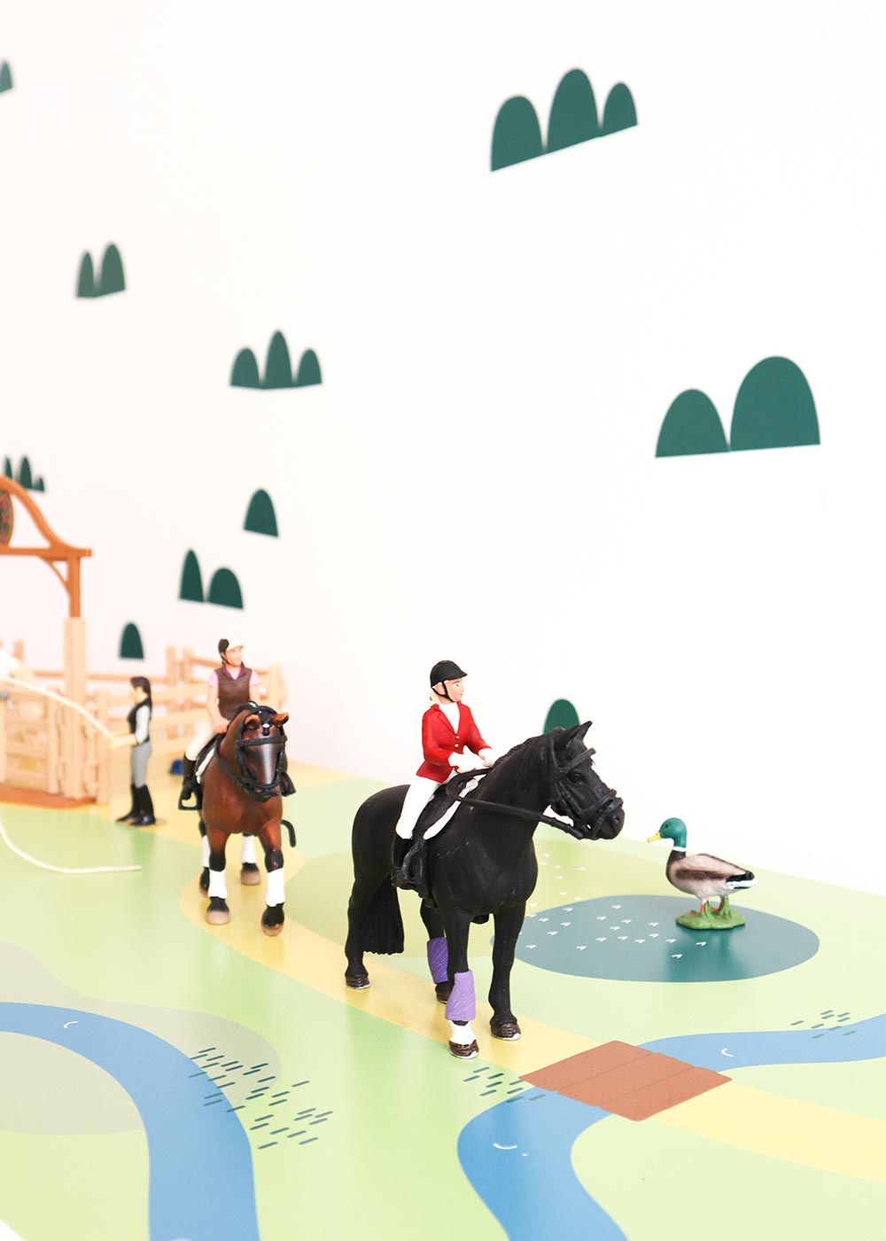 Ikea Kallax Regal Spielwiese 2fach Teilansicht Pferd