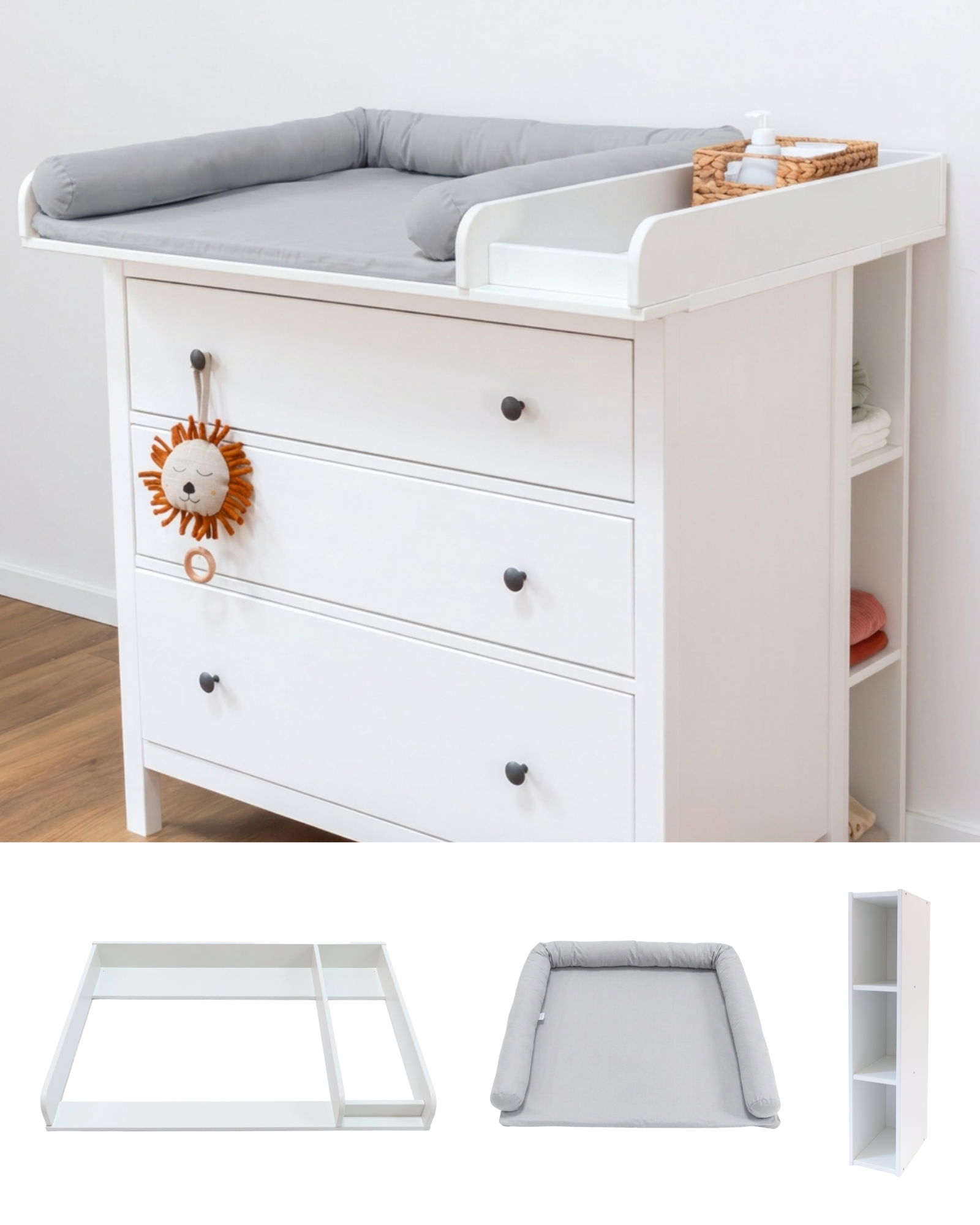 wickelkommode ikea hemnes 108 set weiss komfort soft grey 0