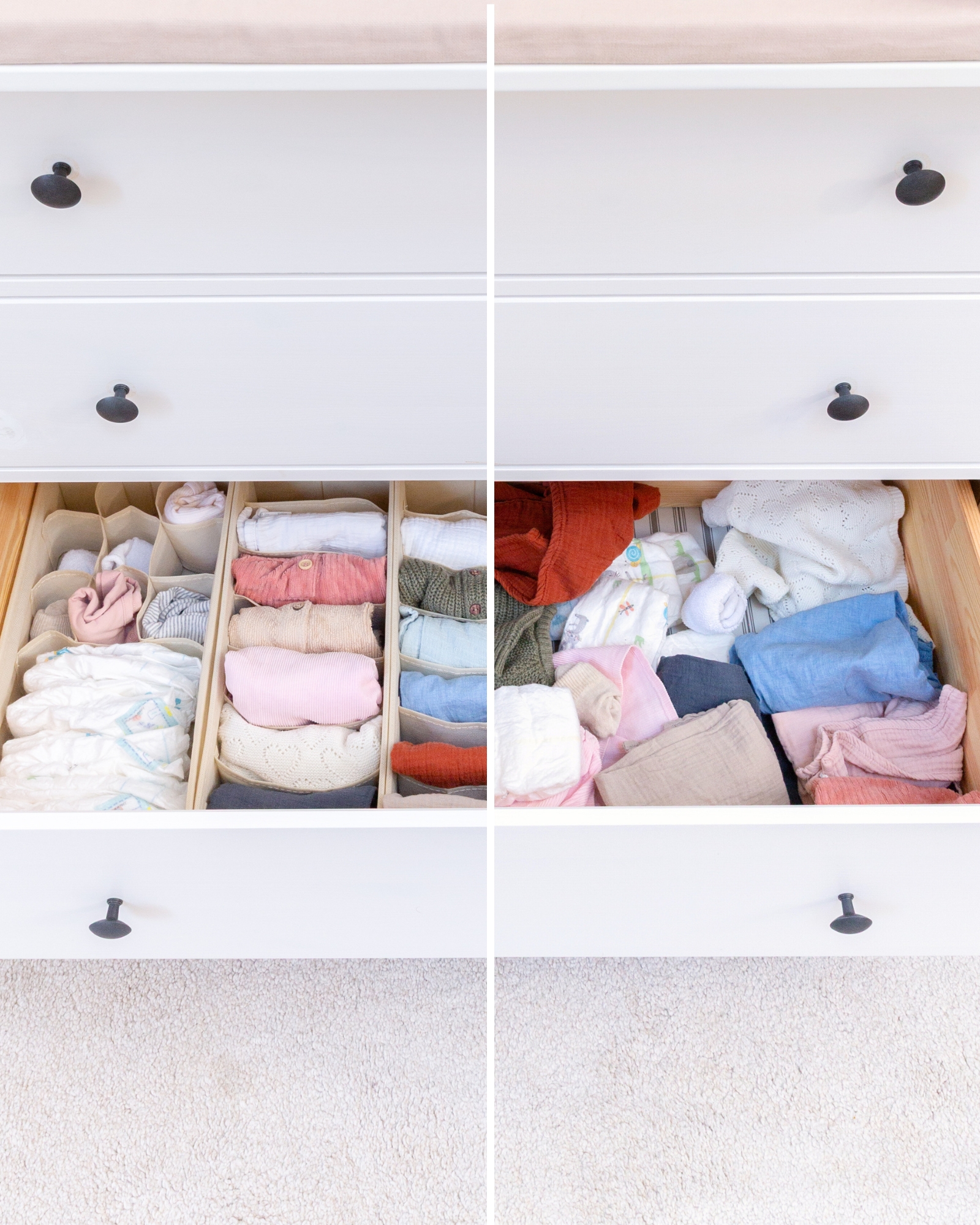 LAJIAKE Set van 16 lade-organizers geschikt voor Hemnes commode 108 x 96 en 108 x 131 cm, opvouwbare opbergdozen voor luiercommode, kledingkast en commode, modulair in 3 maten, grijs LAJIAKE Set van 16 lade-organizers geschikt voor Hemnes commode 108 x 96 en 108 x 131 cm, opvouwbare opbergdozen voor luiercommode, kledingkast en commode, modulair in 3 maten, grijs