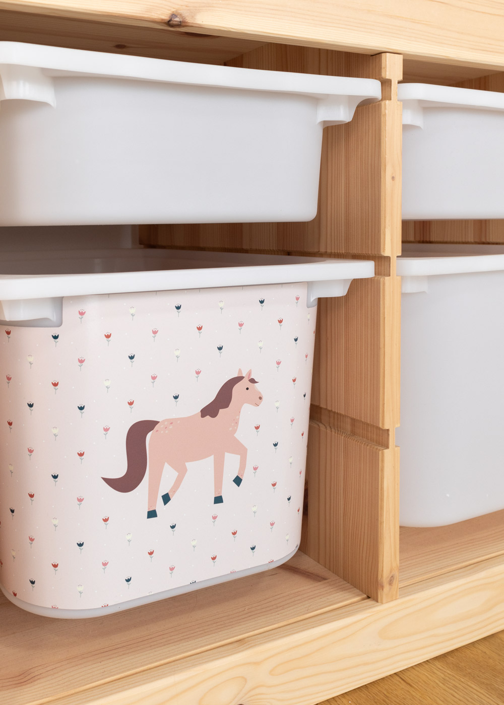 Plakfolie voor IKEA TROFAST Plank Paard Roze Ikea Hack IKEA TROFAST Boxen Sticker zelfklevend  Plakfolie voor IKEA TROFAST Plank Paard Roze Ikea Hack IKEA TROFAST Boxen Sticker zelfklevend