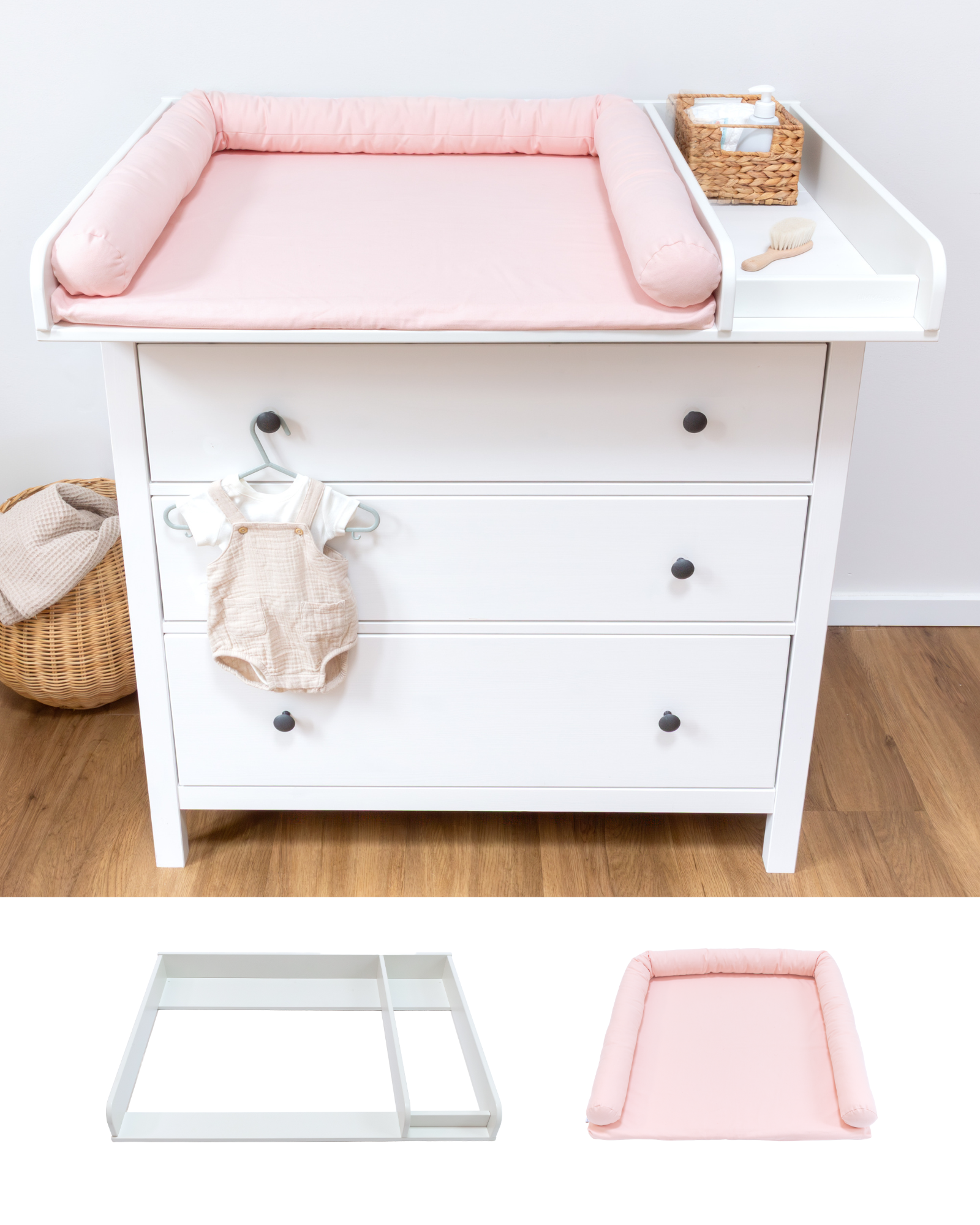 wickelkommod ikea hemnes 108 set basis blush 00